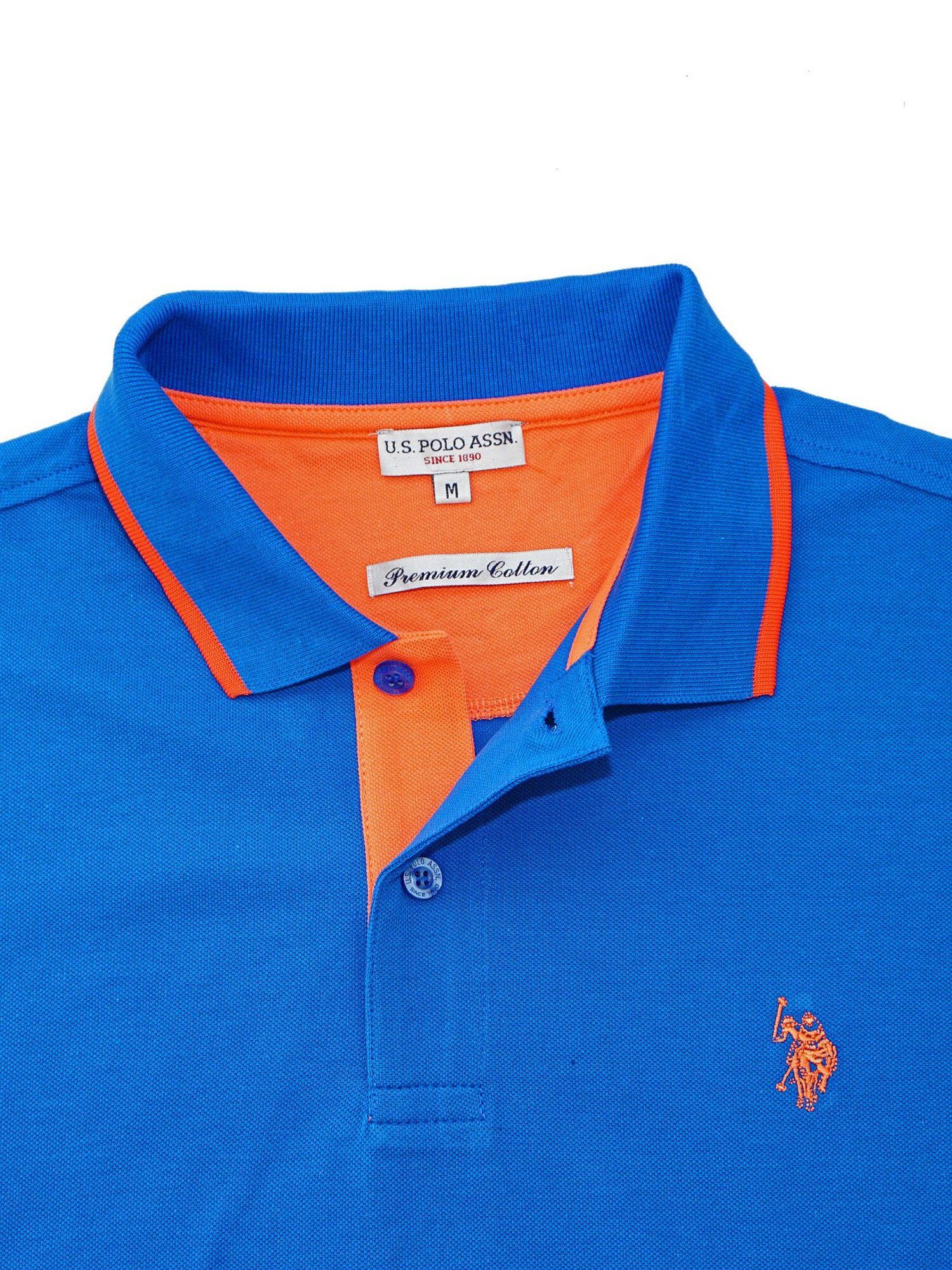 U.S. Polo Assn Poloshirt Shirt blau Poloshirt (1-tlg)