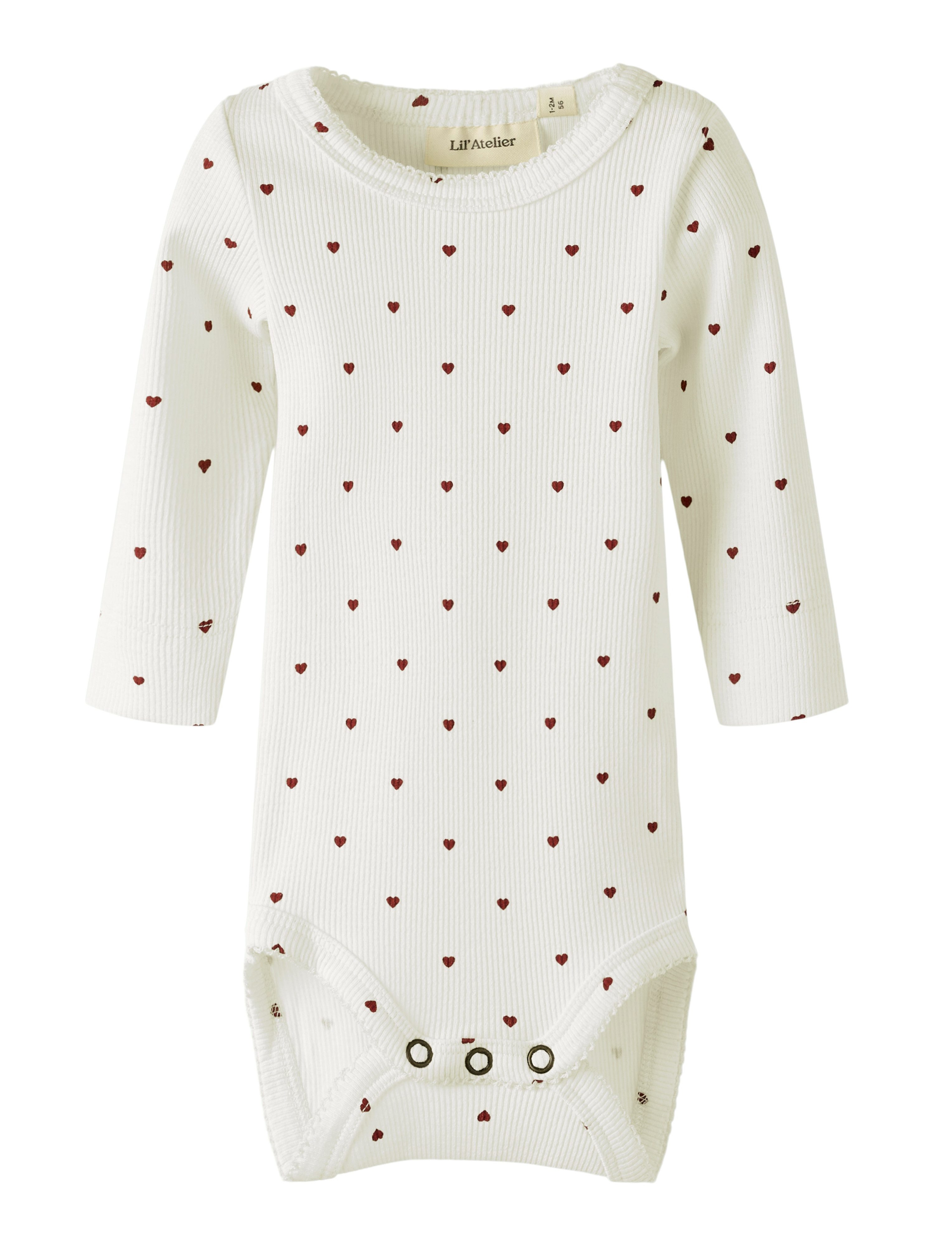 Lil' Atelier Langarmbody NBFGAGO LS SLIM BODY LIL NOOS Baumwollmischung