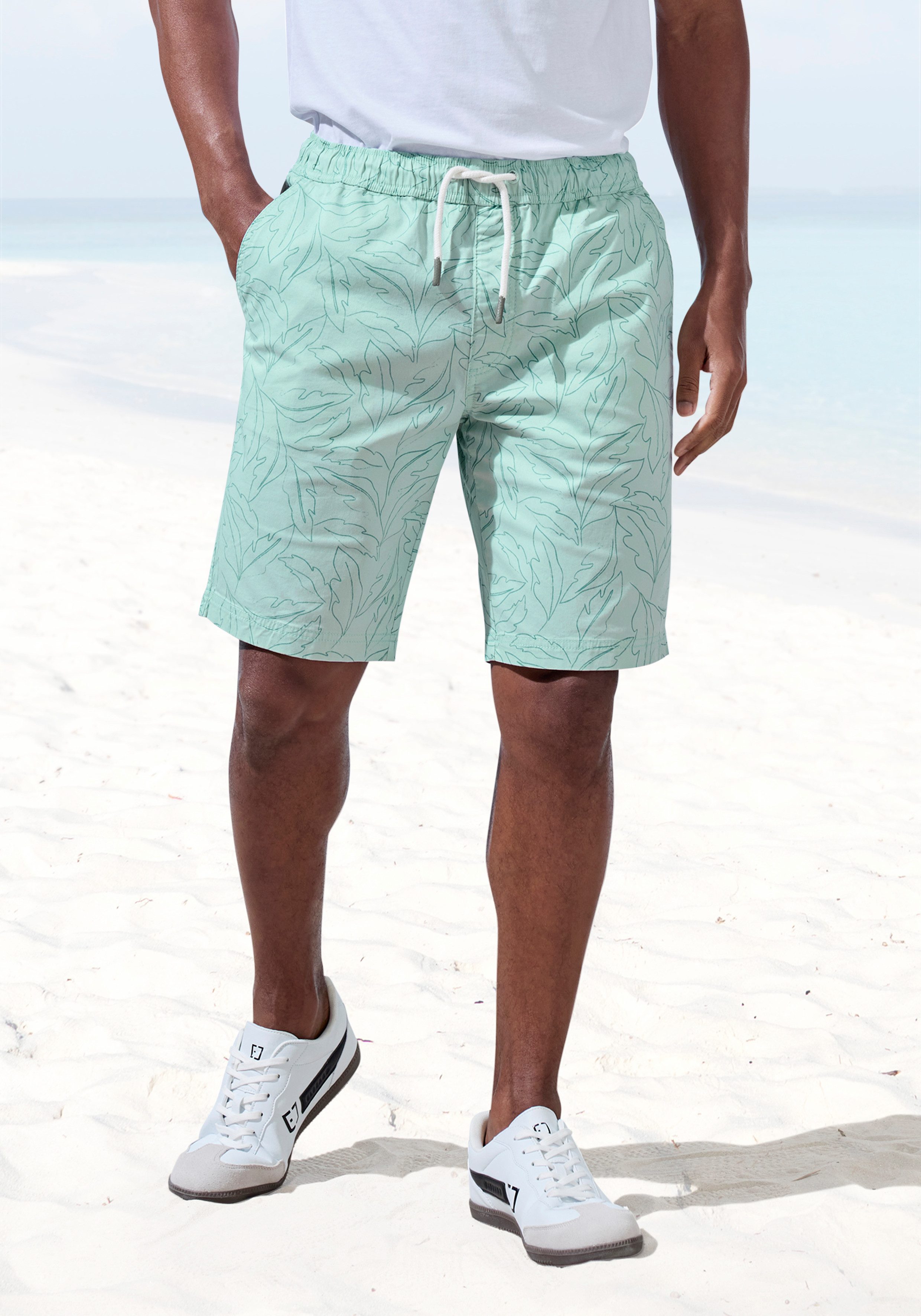 John Devin Shorts Bermuda kurze Hose aus elastischer, gewebter Baumwollqualität
