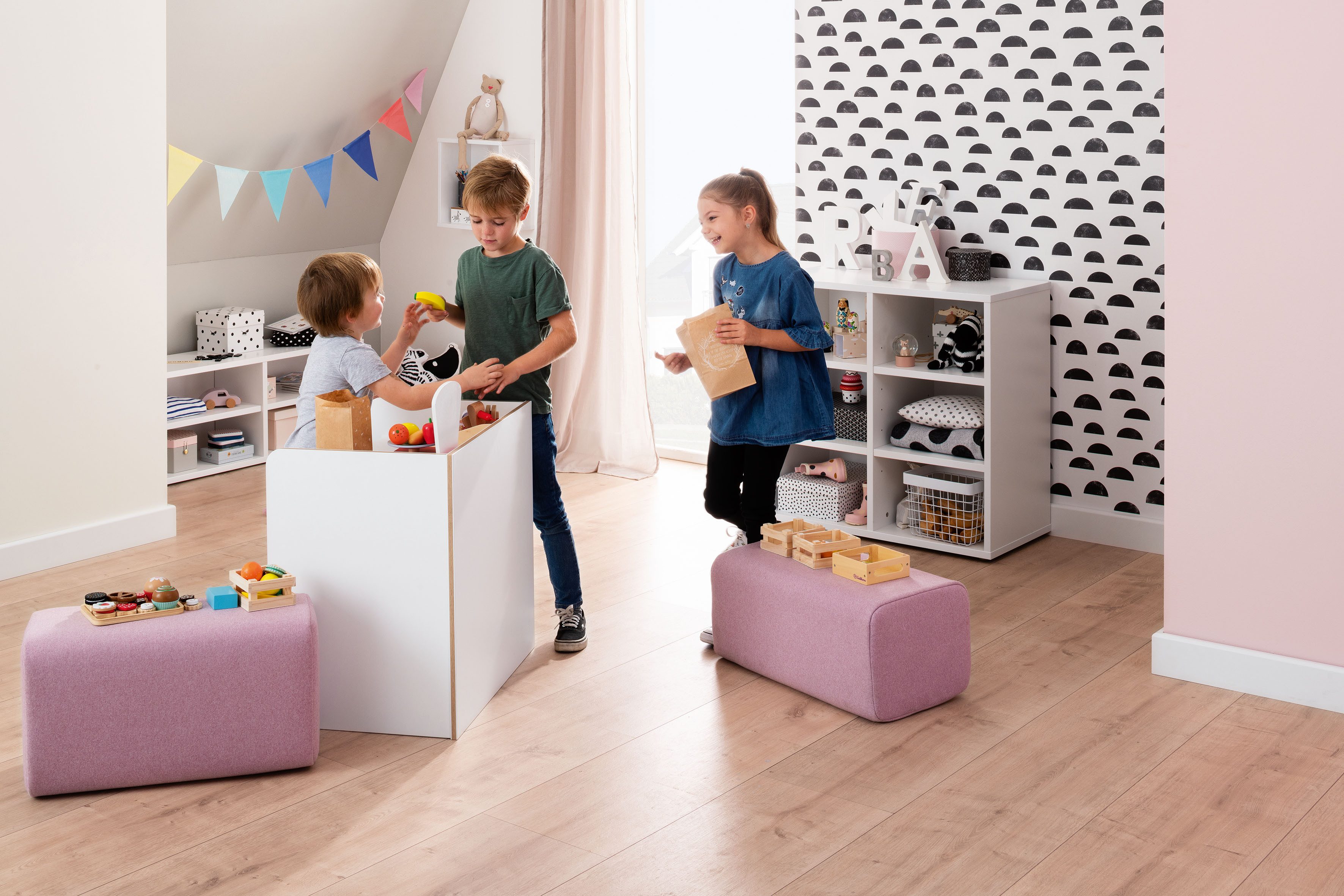 PAIDI Sitzwürfel FRITZI Sitzkissen, in verschiedenen Farben mit zwei Sitzhöhen