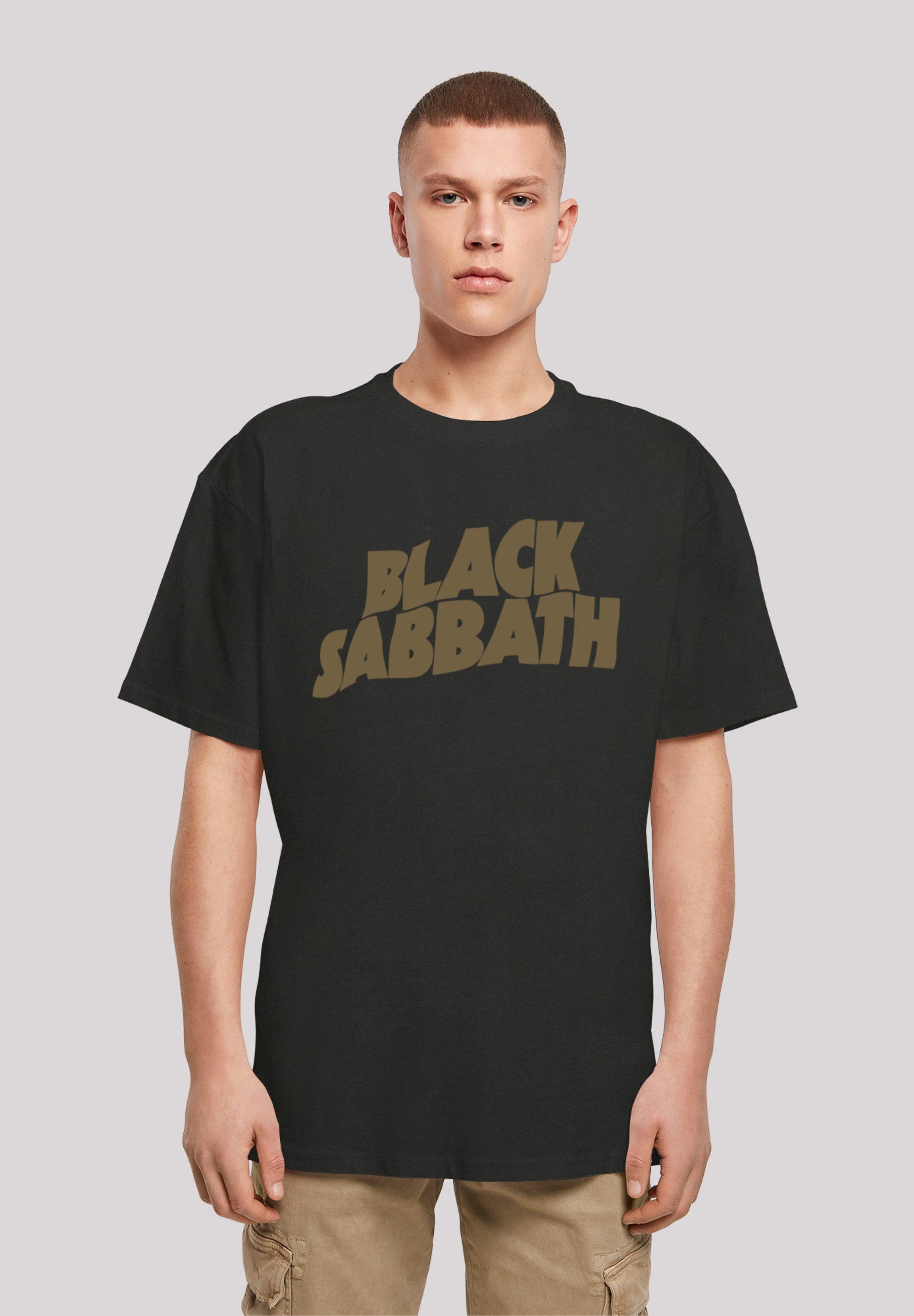 Tour Print US Black Black F4NT4STIC Band 1978 T-Shirt Metal Zip Sabbath
