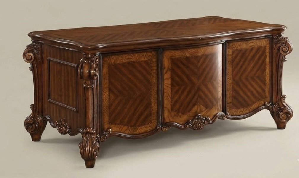 JVmoebel Hochschrank Klassischer Schreibtisch im Barock-Stil mit Regal und Stauraum (Hochschrank) Made in Europa