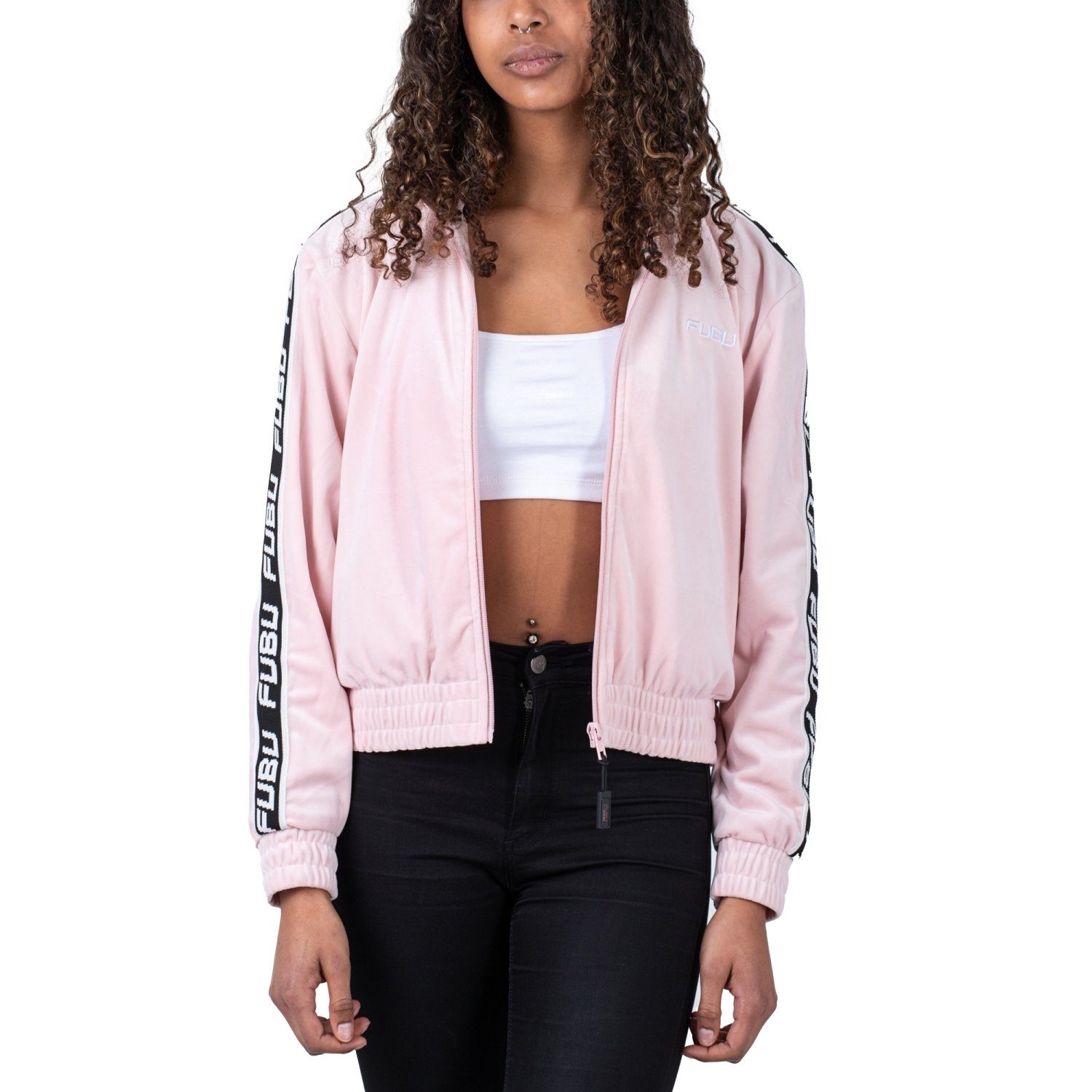 Fubu Sweatjacke FUBU Corporate Tape Velours Track Jacket