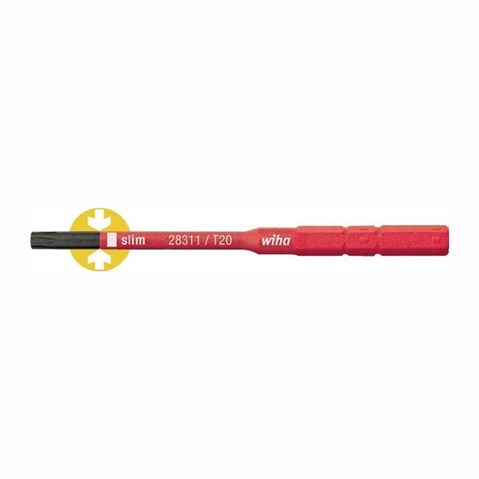 Wiha Drehmomentschlüssel Wiha Wechselklinge SlimBit electric TORX T 15 x 75 mm VDE isolier...