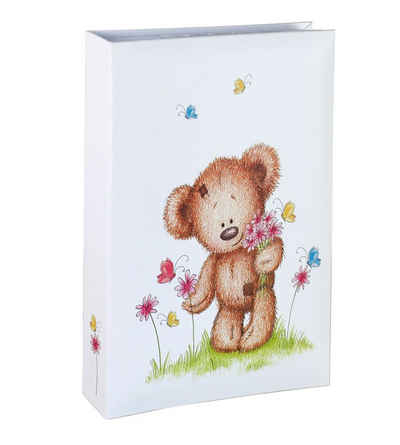 IDEAL TREND Fotoalbum Baby Bear Flower Fotoalbum für 300 Fotos in 10x15 cm Kinder Memoalbum Foto Album