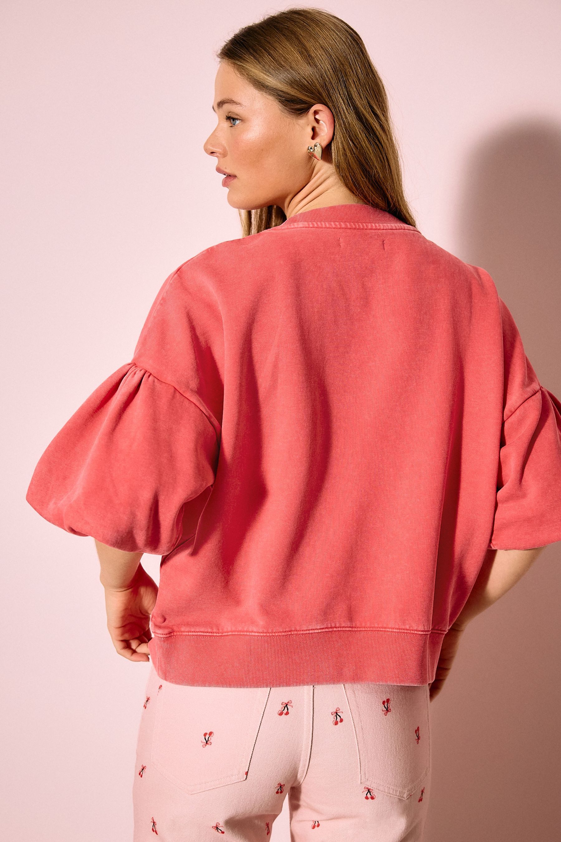 Next Sweater Sweat-Top mit kurzen Puffärmeln (1-tlg) günstig online kaufen
