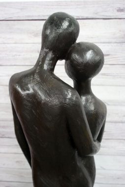 Bronzeskulpturen Skulptur Bronzefigur stehendes Liebespaar