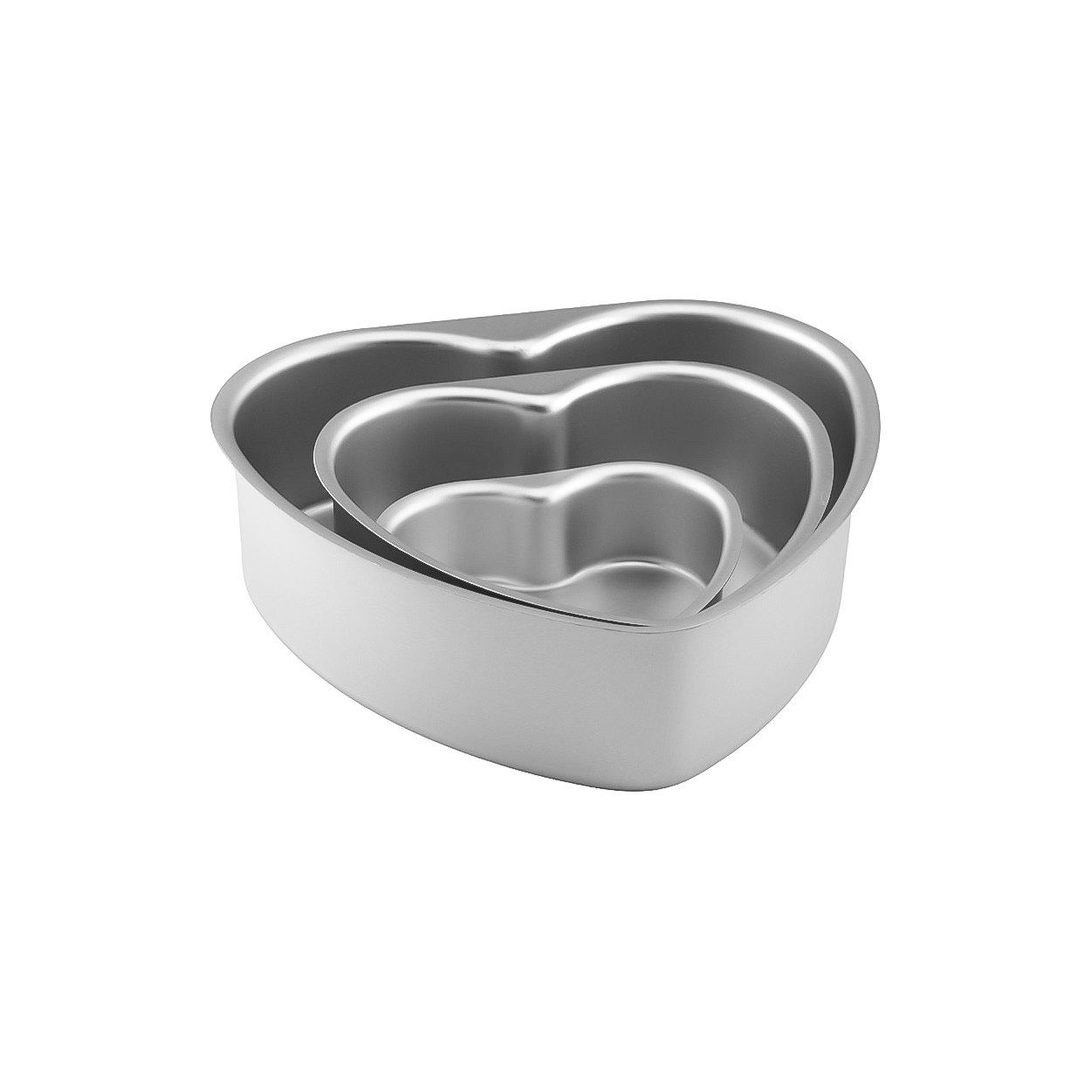 COFI 1453 Backform 3-teiliges Herz-Kuchenform Set – Perfekt für besondere Anlässe, (3-tlg)