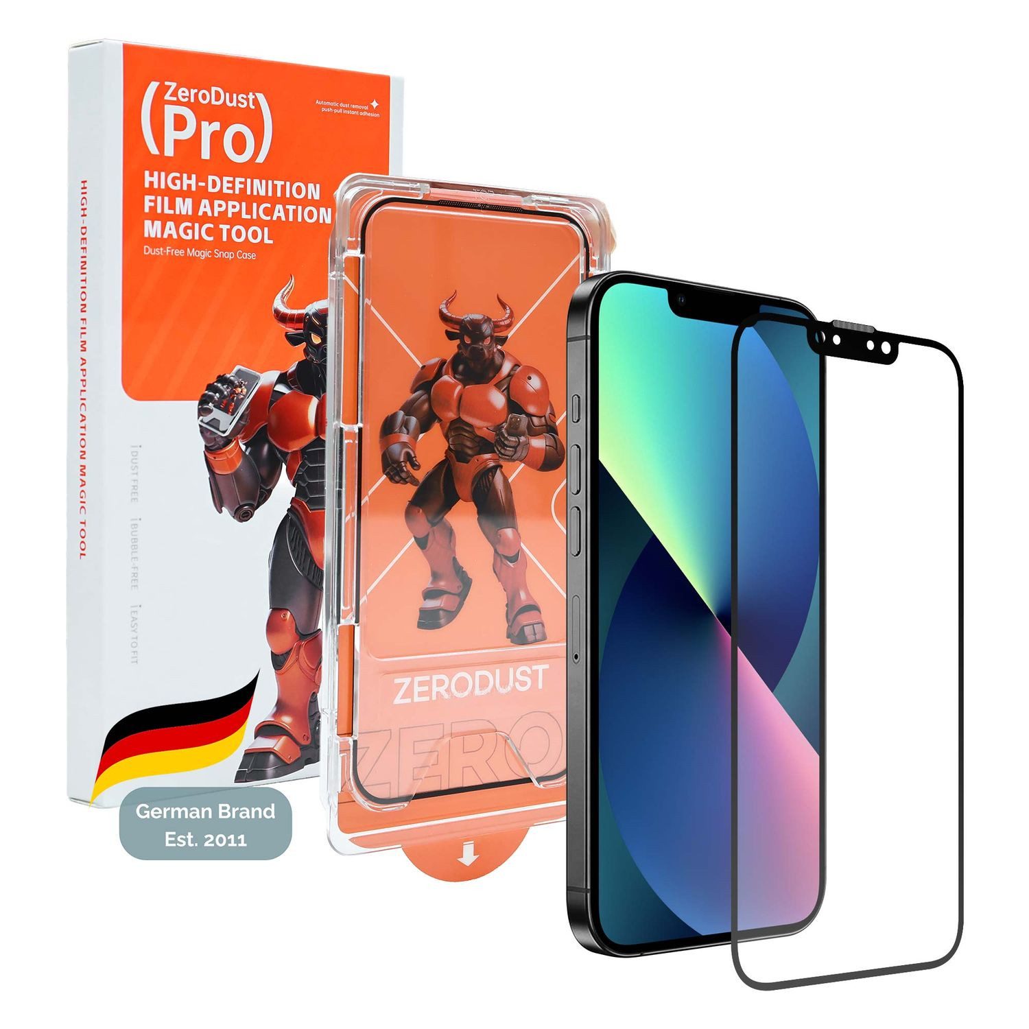 Cadorabo Schutzfolie für Apple iPhone 13 Schutzfolie, (1-St), Schutzfolie Panzerfolie HD Displayschutzfolie Schutzglas Tempered Glas