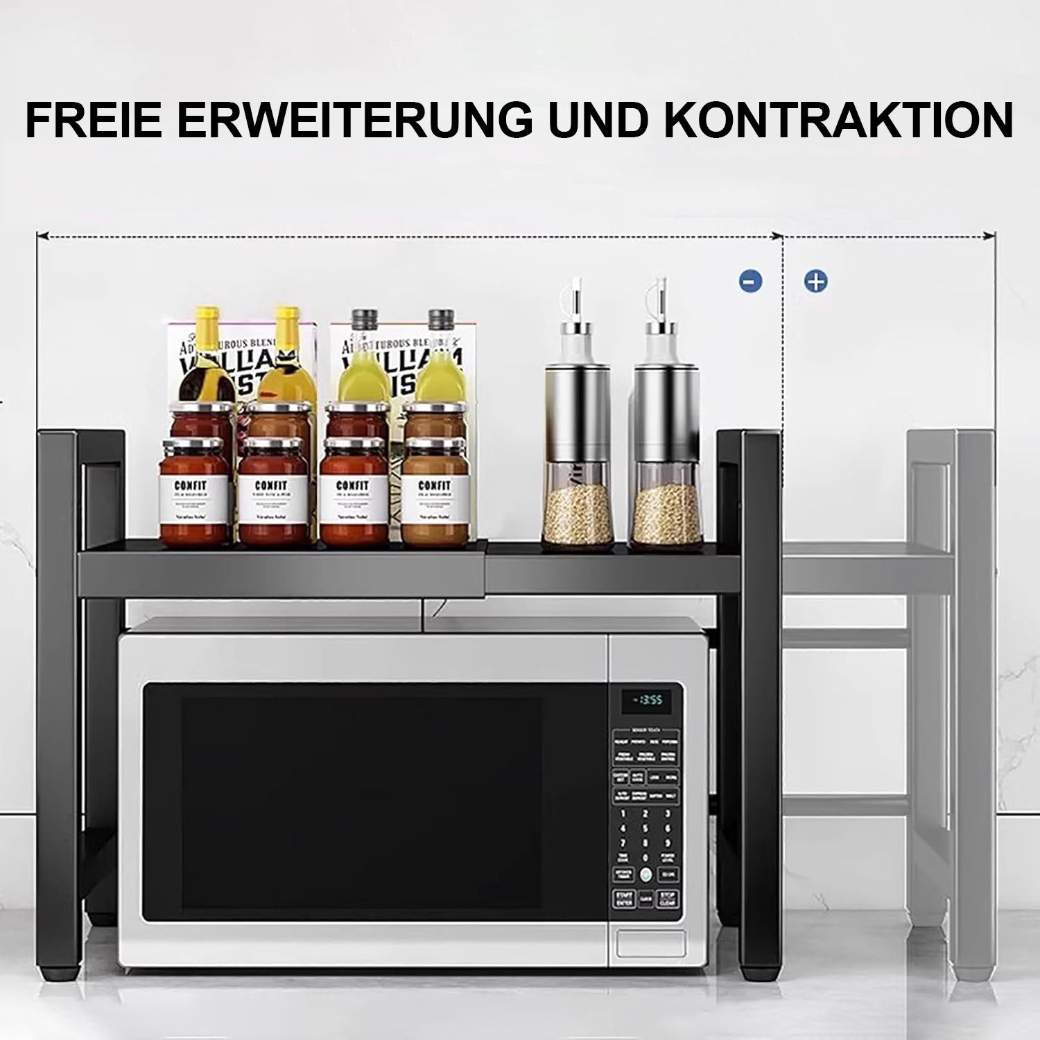 OKWISH Küchenregal Mikrowellenregal Bäckerregal Gewürzregal mit günstig online kaufen