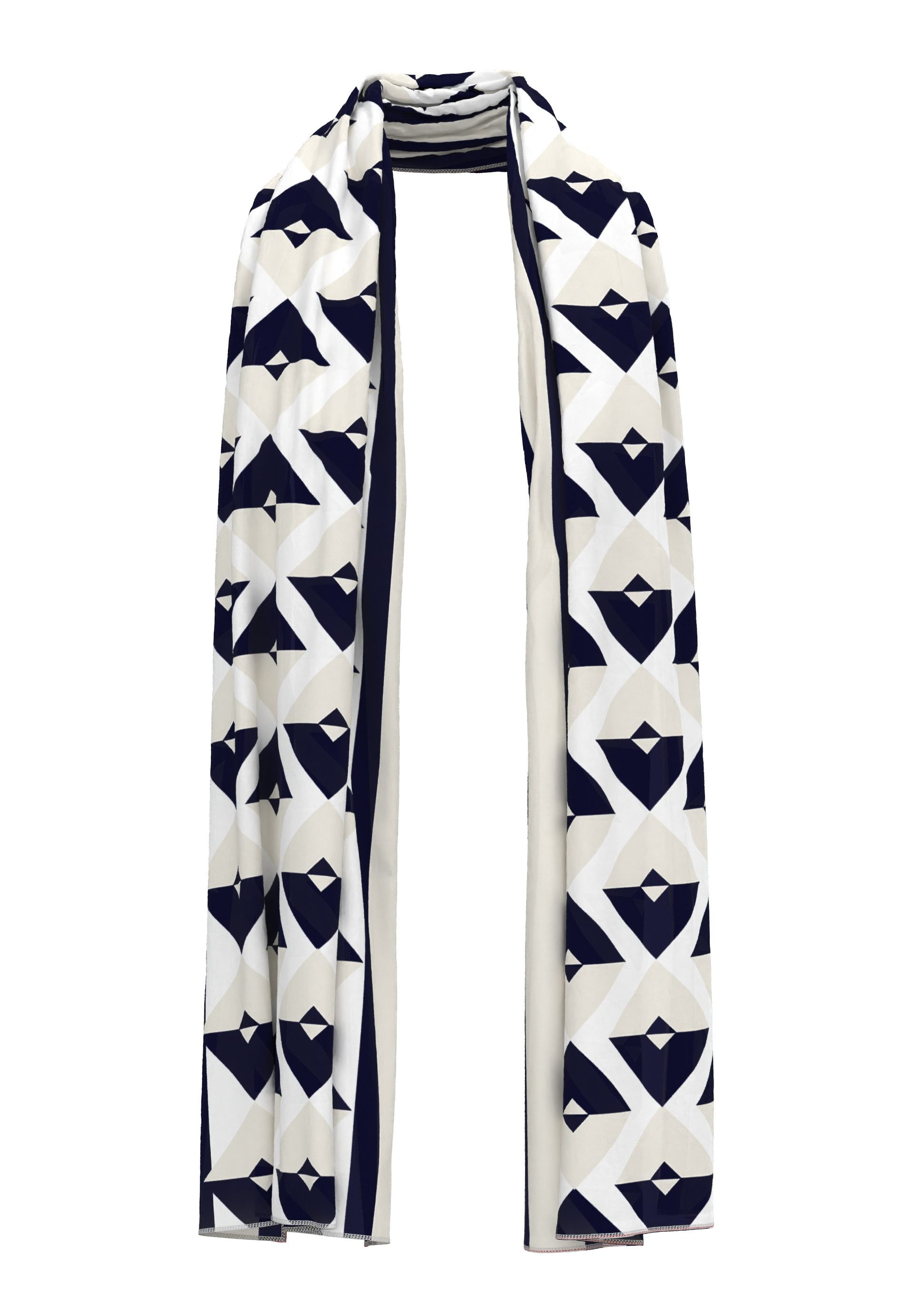 FRANK WALDER Halstuch mit grafischem Muster