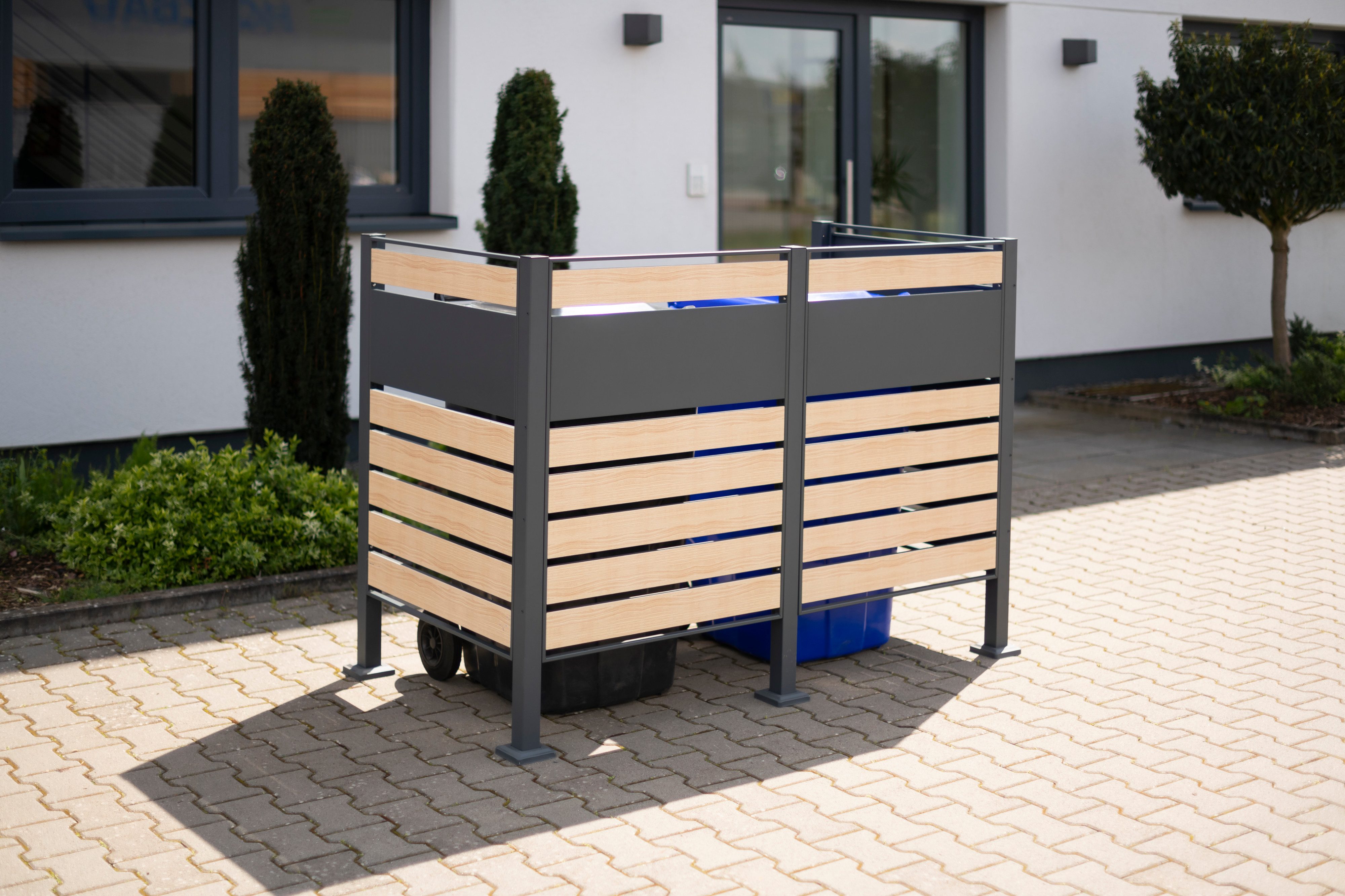 WESTMANN Mülltonnenbox Planum, für 2 Mülltonnen je 240 L