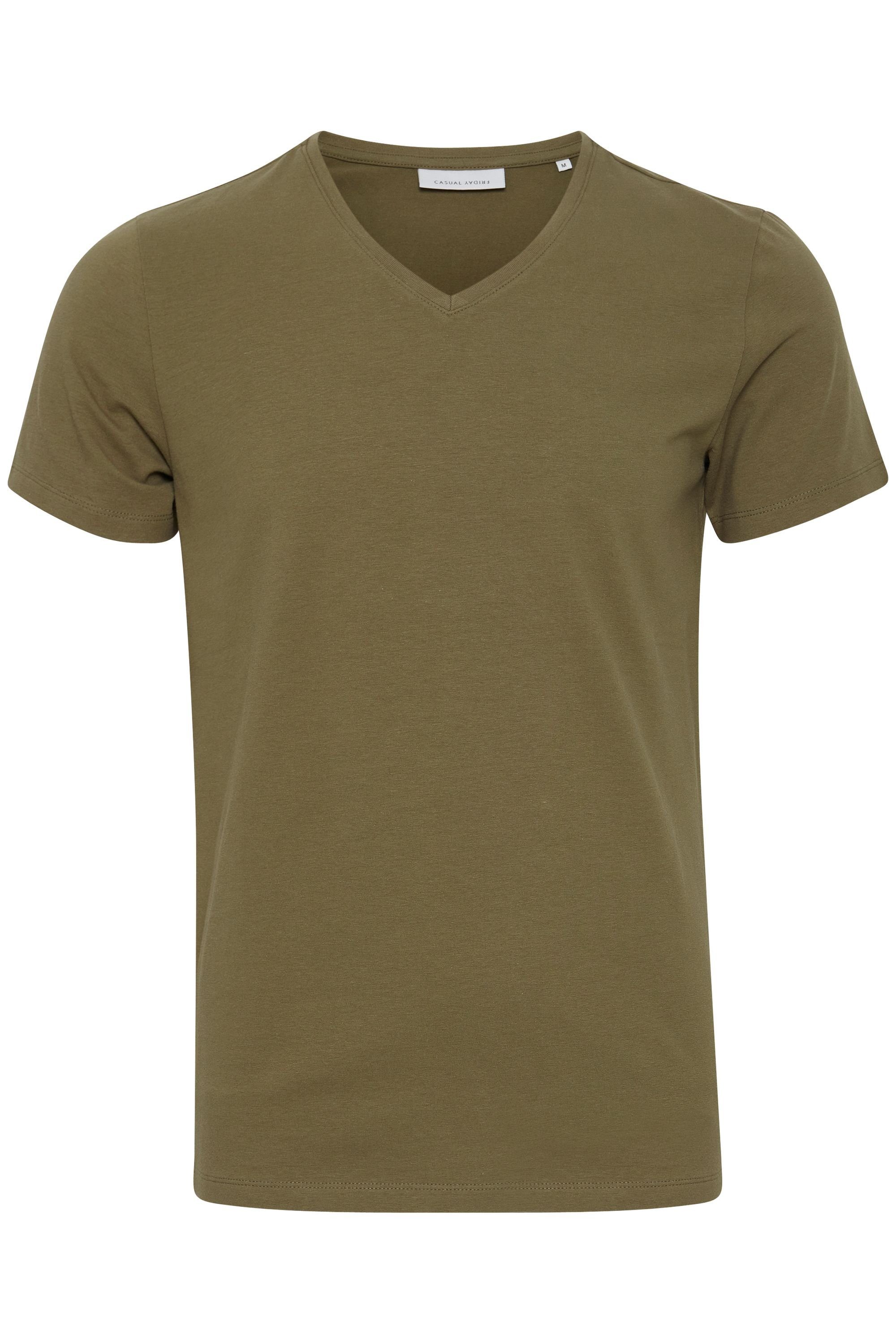 Casual Friday T-Shirt CFLincoln Olive - (180521) 20503062 Burnt