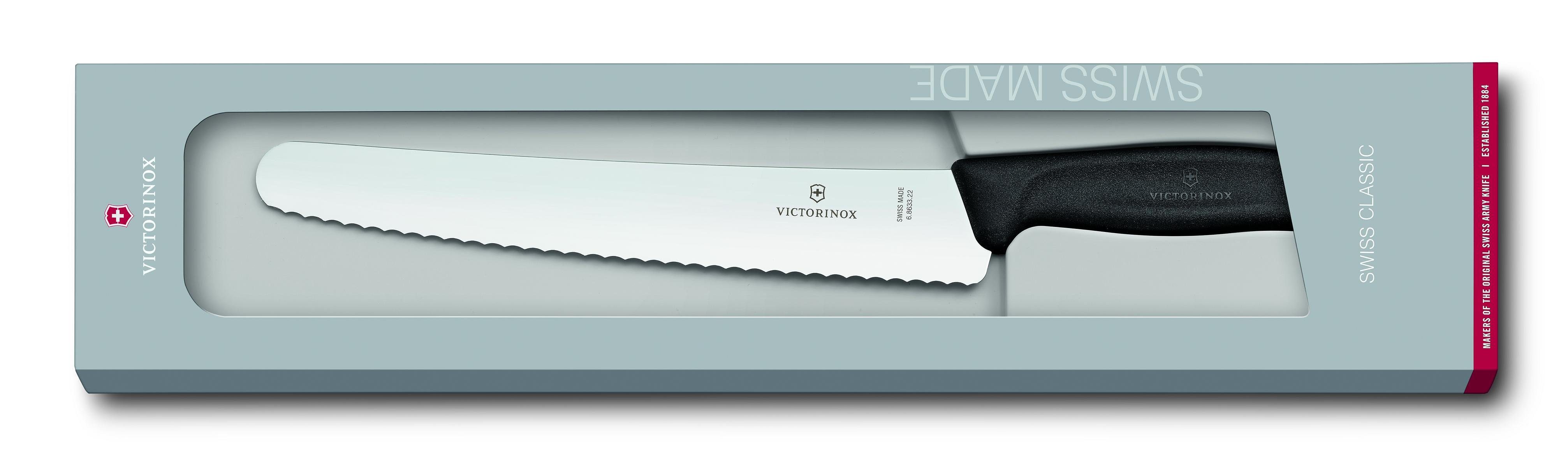 Victorinox Taschenmesser Swiss Classic Brot- und Konditormesser, 22 cm, Geschenkverpackung