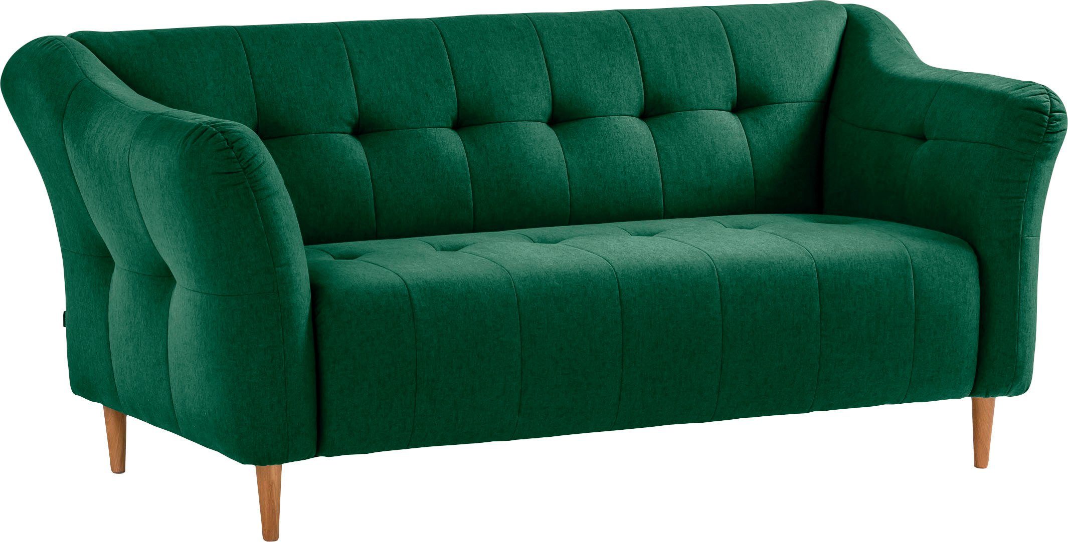 exxpo - sofa fashion 3-Sitzer Soraya, mit Holzfüßen, frei im Raum stellbar