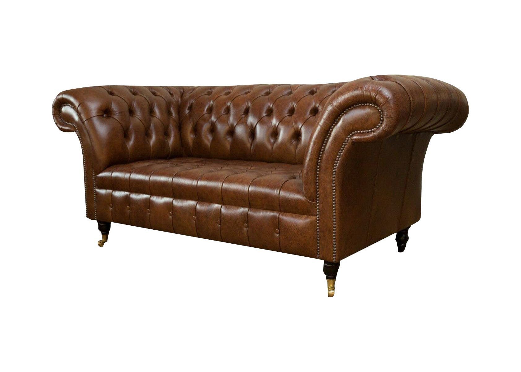 Xlmoebel Chesterfield-Sofa Chesterfield 2-Sitzer Sofa Polster Designer Couchen Garnitur, Hergestellt in Europa