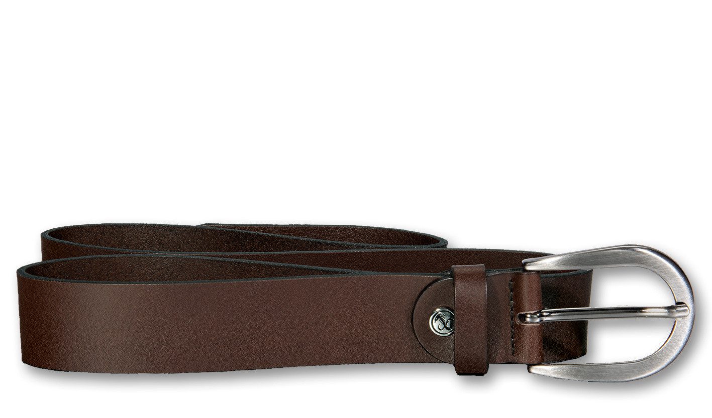 Silbergift Ledergürtel Ledergürtel mit seidiger Oberfläche