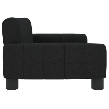 vidaXL Kindersofa Kindersofa Schwarz 70x45x30 cm Stoff Kindercouch Kindermöbel Kinderzim