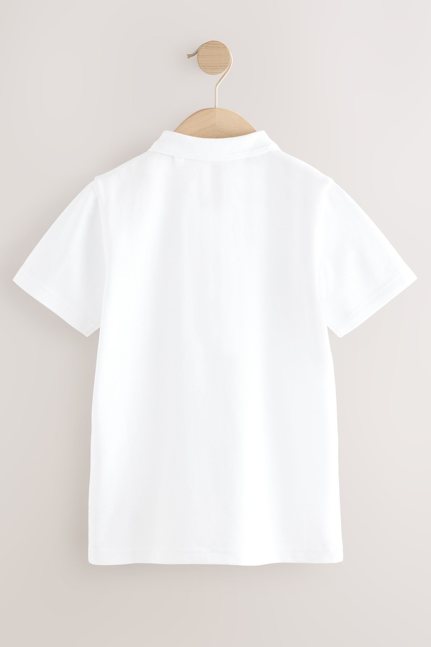 Next Poloshirt Kurzärmelige Slim Fit Poloshirts im 2er-Pack (2-tlg)