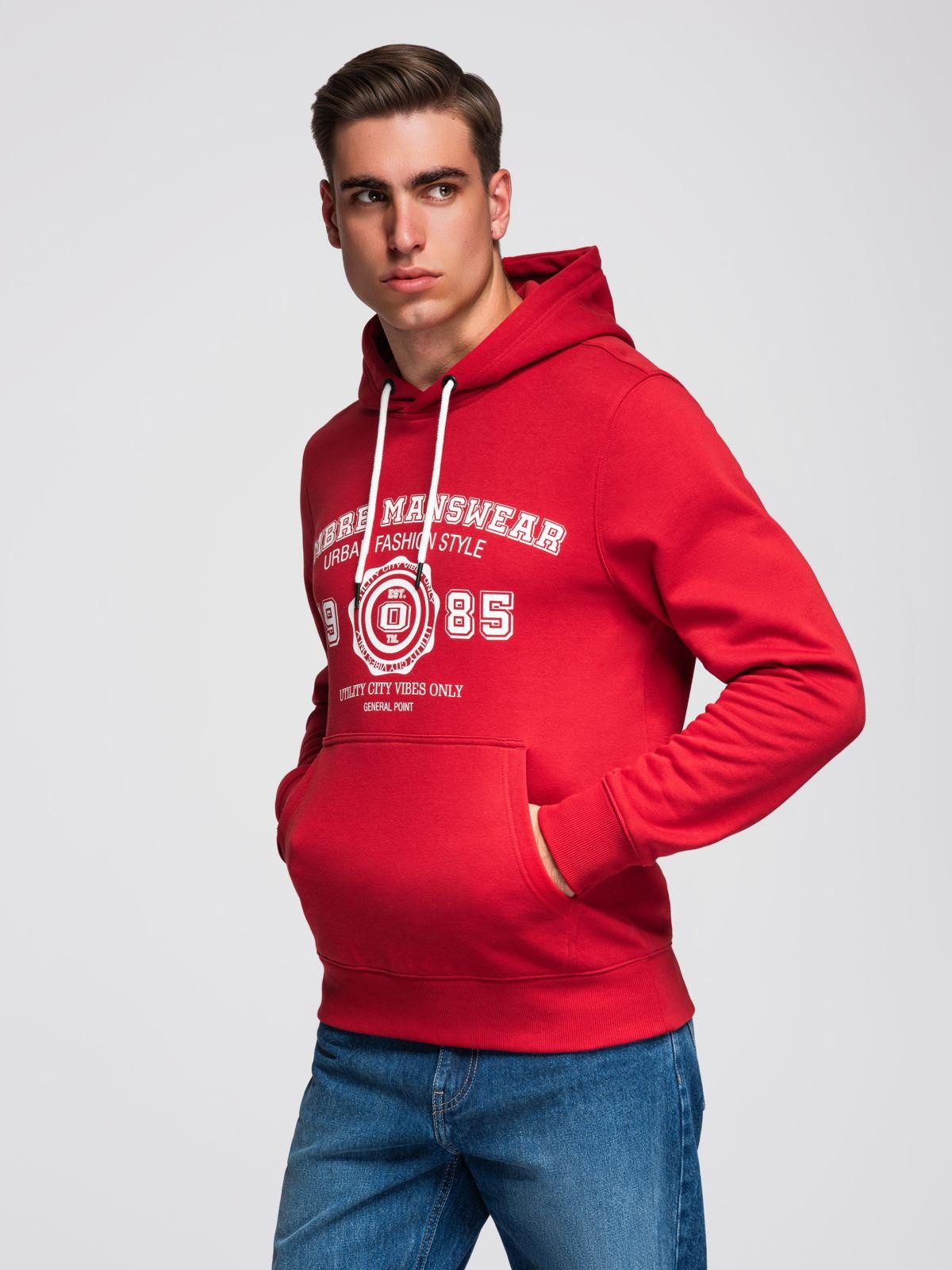 Hoodie Sweatshirt mit Kapuze und College-Print