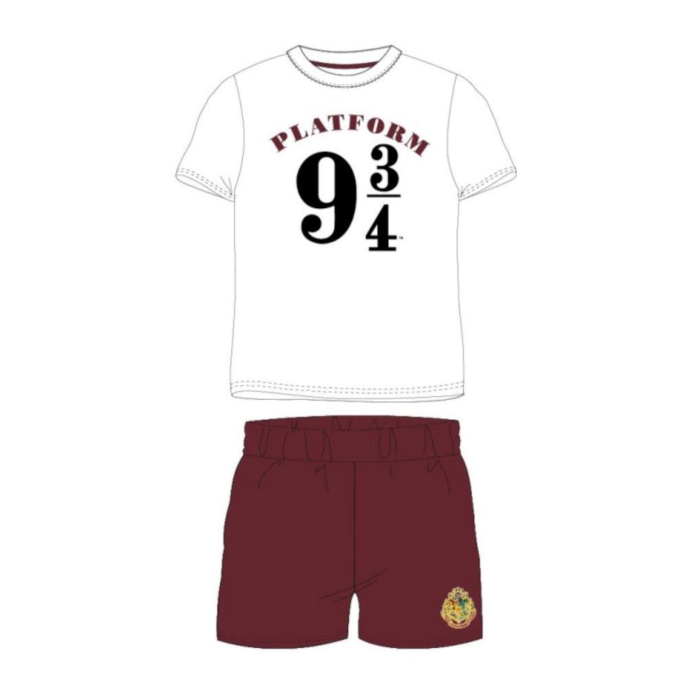 Harry Potter Pyjama Harry Potter Kurz-Pyjama „9 3/4“, Kinder, Gr. 134-164 (Set, 2 tlg)