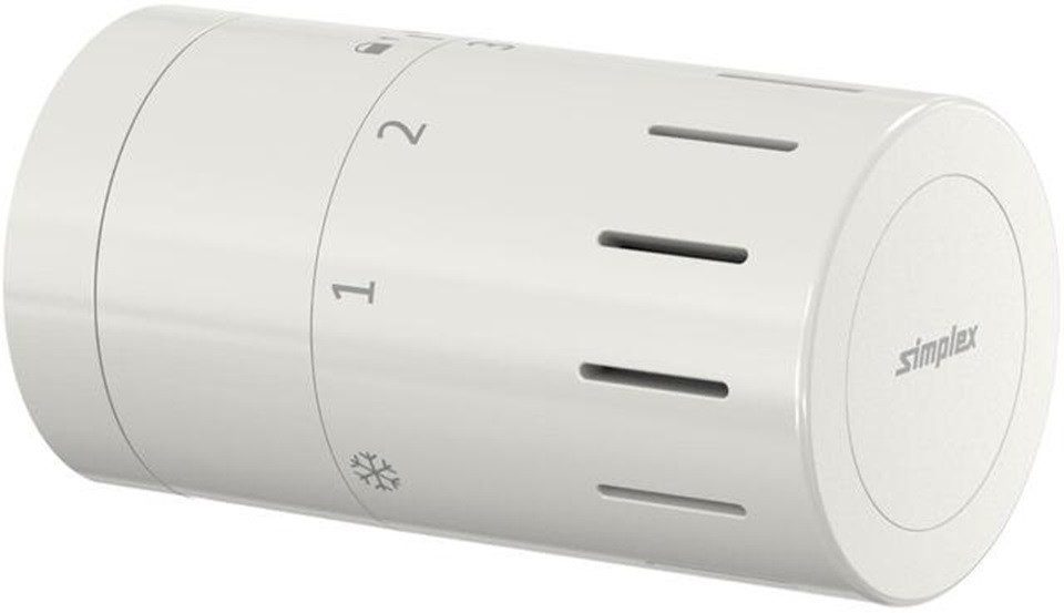 Flamco Heizkörperthermostat SX Design-Thermostatkopf TC-D1 weiß M30 x 1,5 mit Nullstellung, (1 St)