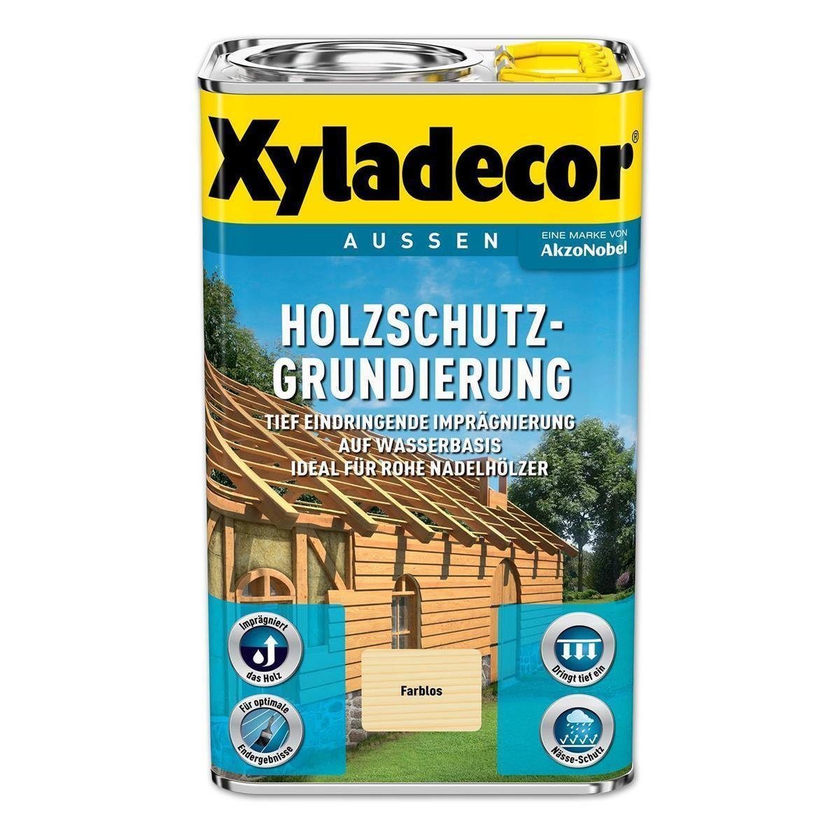 Xyladecor  Holzgrundierung Xyladecor Holzschutz-Grundierung Wasserbasis 5 l lösemittelfrei