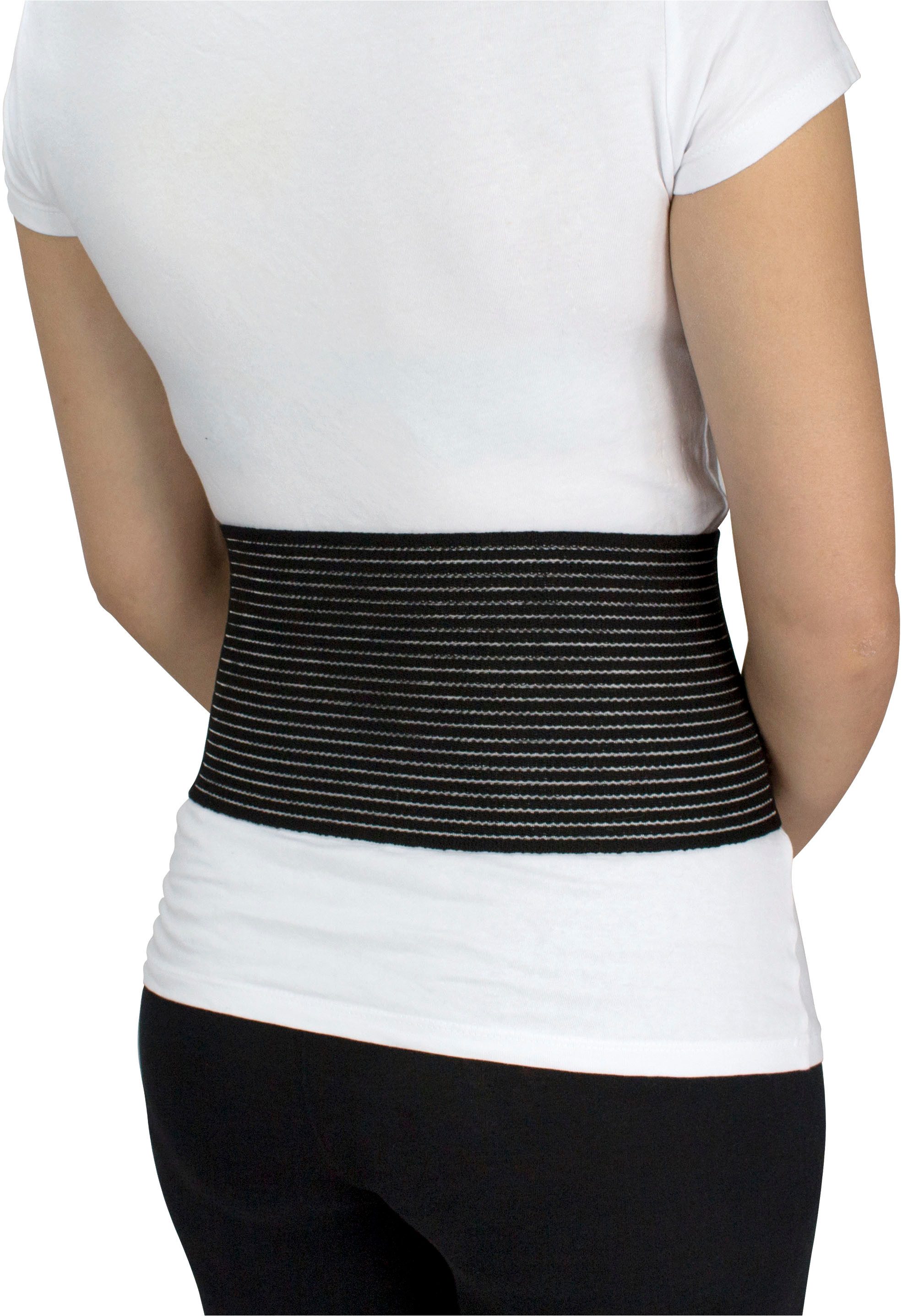 Hydas Bauch- und Rückenstützgürtel zur Entlastung der Wirbelsäule, Haltungskorrektur & Stabilisierung, Unterstützt bei Bandscheiben-/Überlastungsbeschwerden, Made in Germany