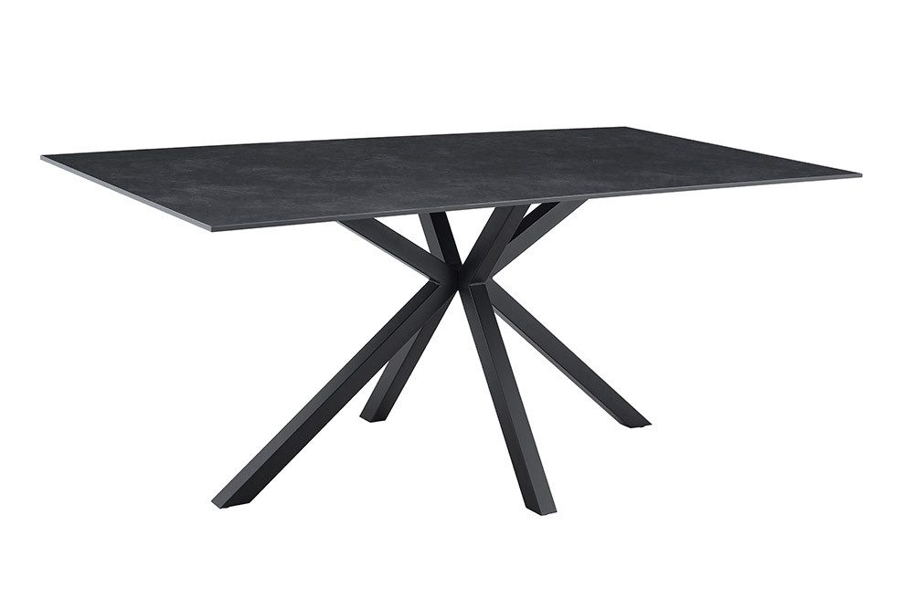 riess-ambiente Esstisch GALAXIE 160cm grau – Keramik, Metallgestell, Naturs günstig online kaufen