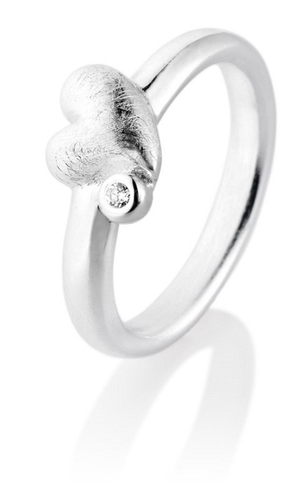 Heartbreaker Fingerring Herz Ring aus Silber mit Zirkonia LD LO 11