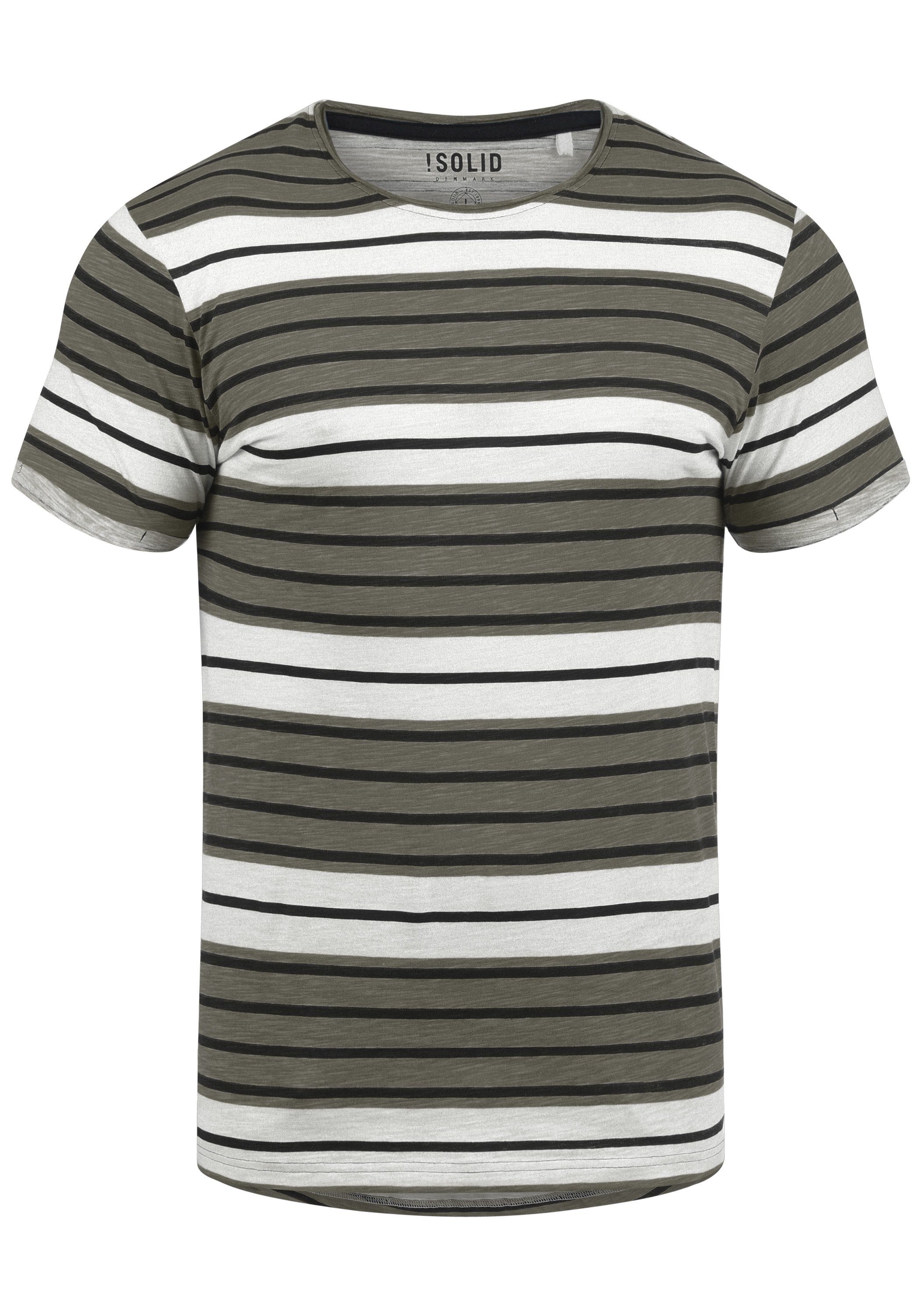 !Solid Rundhalsshirt SDSergej Kurzarmshirt mit Streifen