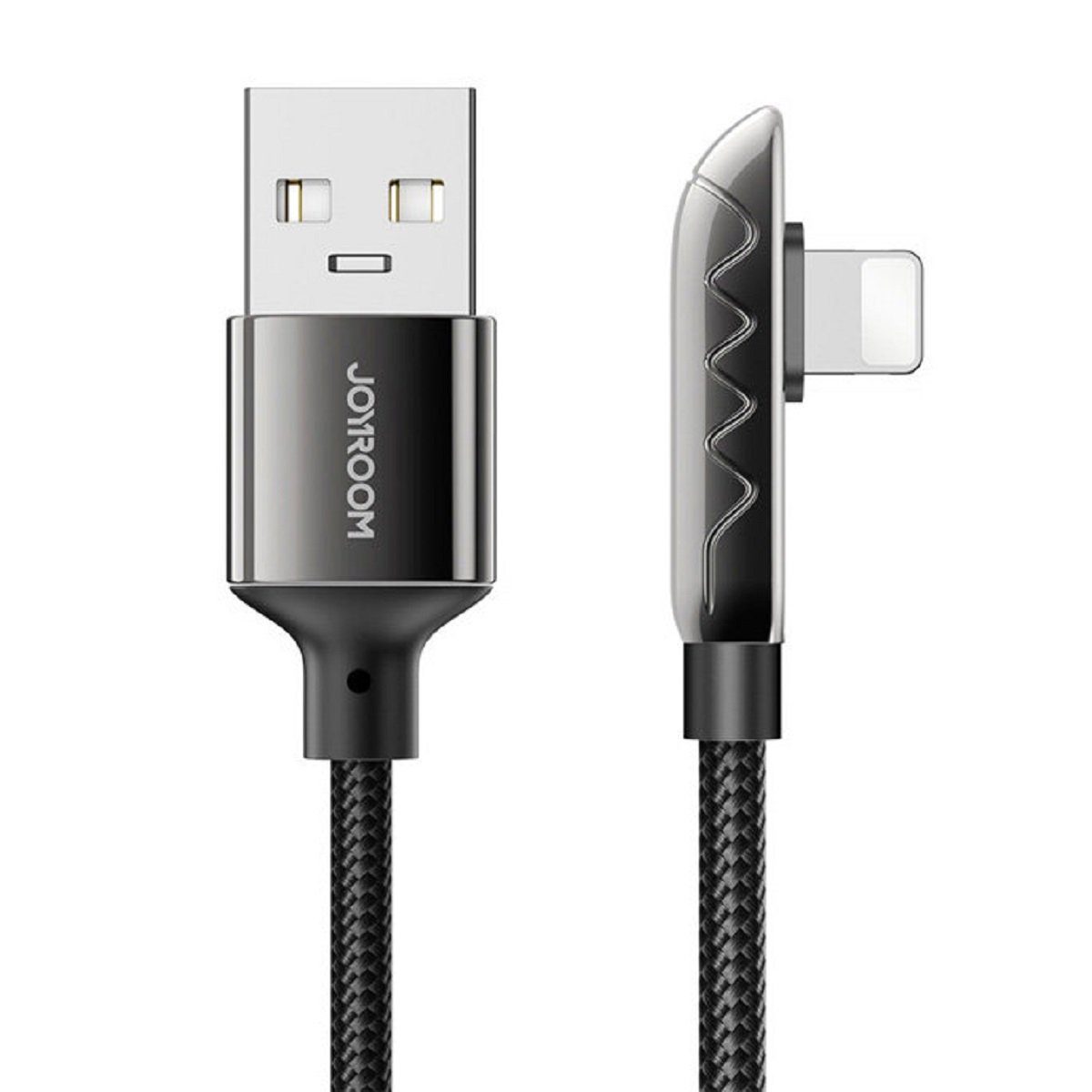 JOYROOM Gaming USB-Kabel – Lightning /Daten 2,4 A 1,2 m Schwarz (S-1230K3) USB-Kabel, USB, Lightning, USB - Lightning (120 cm), Ein Zubehör für alle Geräte mit Lightning Anschluss.