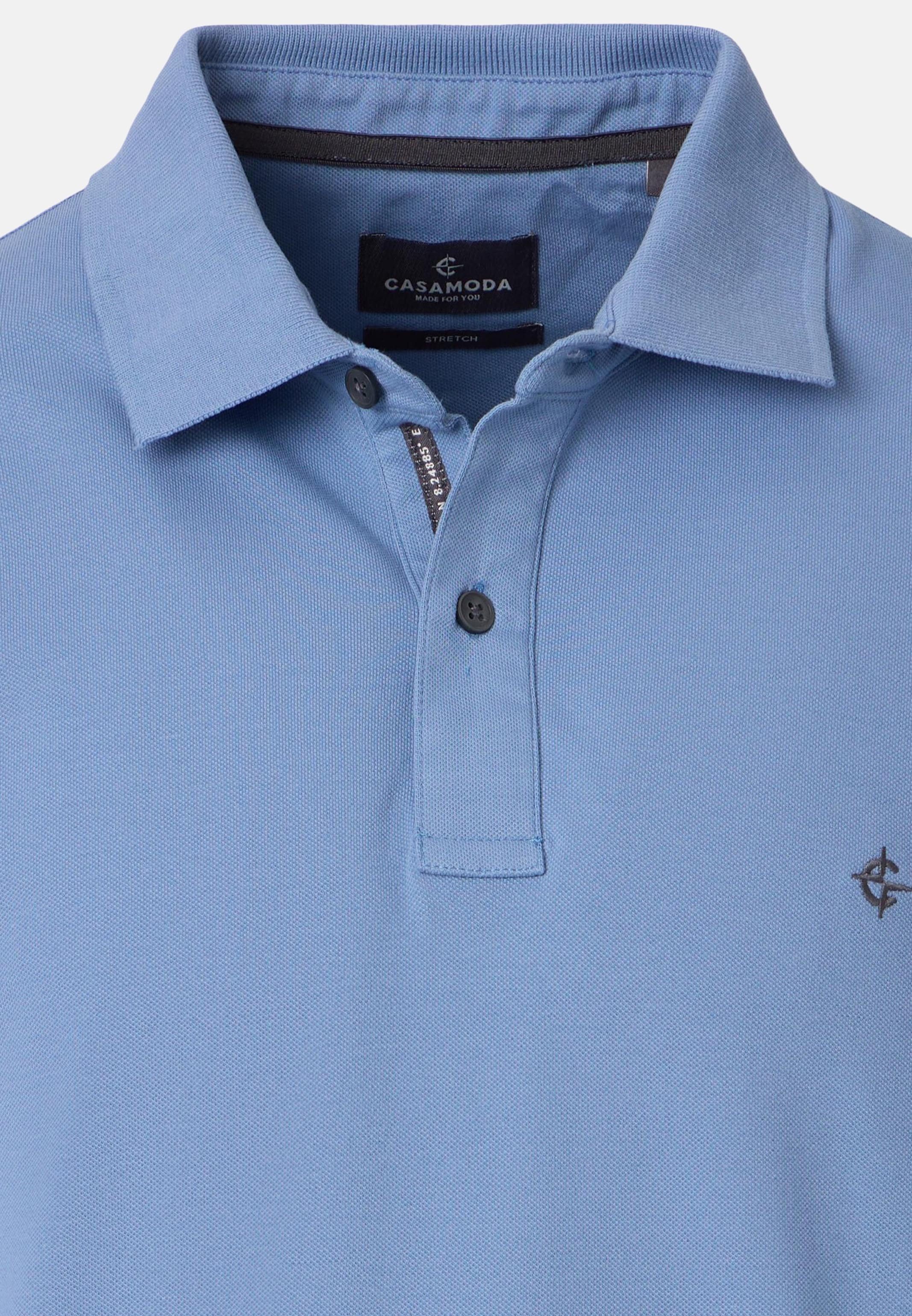 CASAMODA Poloshirt Basic (1-tlg) Poloshirt - Baumwolle - Atmungsaktiv - Kleurcontrasterende knoppen