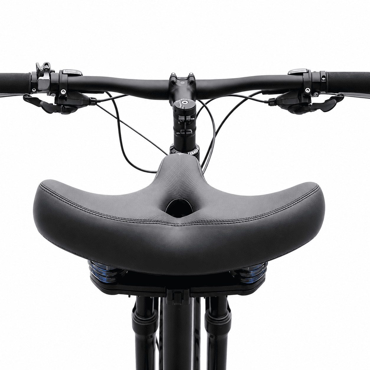 MidGard Fahrradsattel atmungsaktiv extra breit und gepolstert, Fahrradsitz für E-Bike, MTB (1-tlg), gepolsterten Fahrradsitz für Damen & Herren, mit O-Zone-Auss – Bild 4 von 5