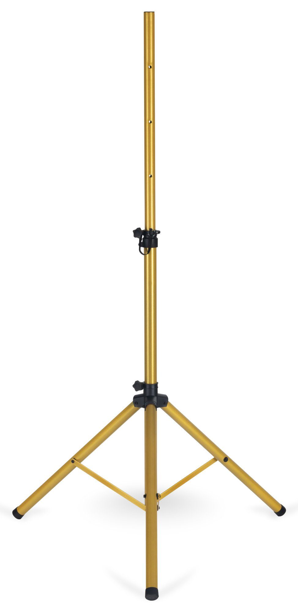 Pronomic Boxenstativ Stahl - Boxenständer mit Dreibein-Konstruktion Lautsprecherständer, (Höhenverstellbar, 1-tlg., Belastbarkeit bis 50 kg, auch als Dartstativ / Fotostativ verwendbar)