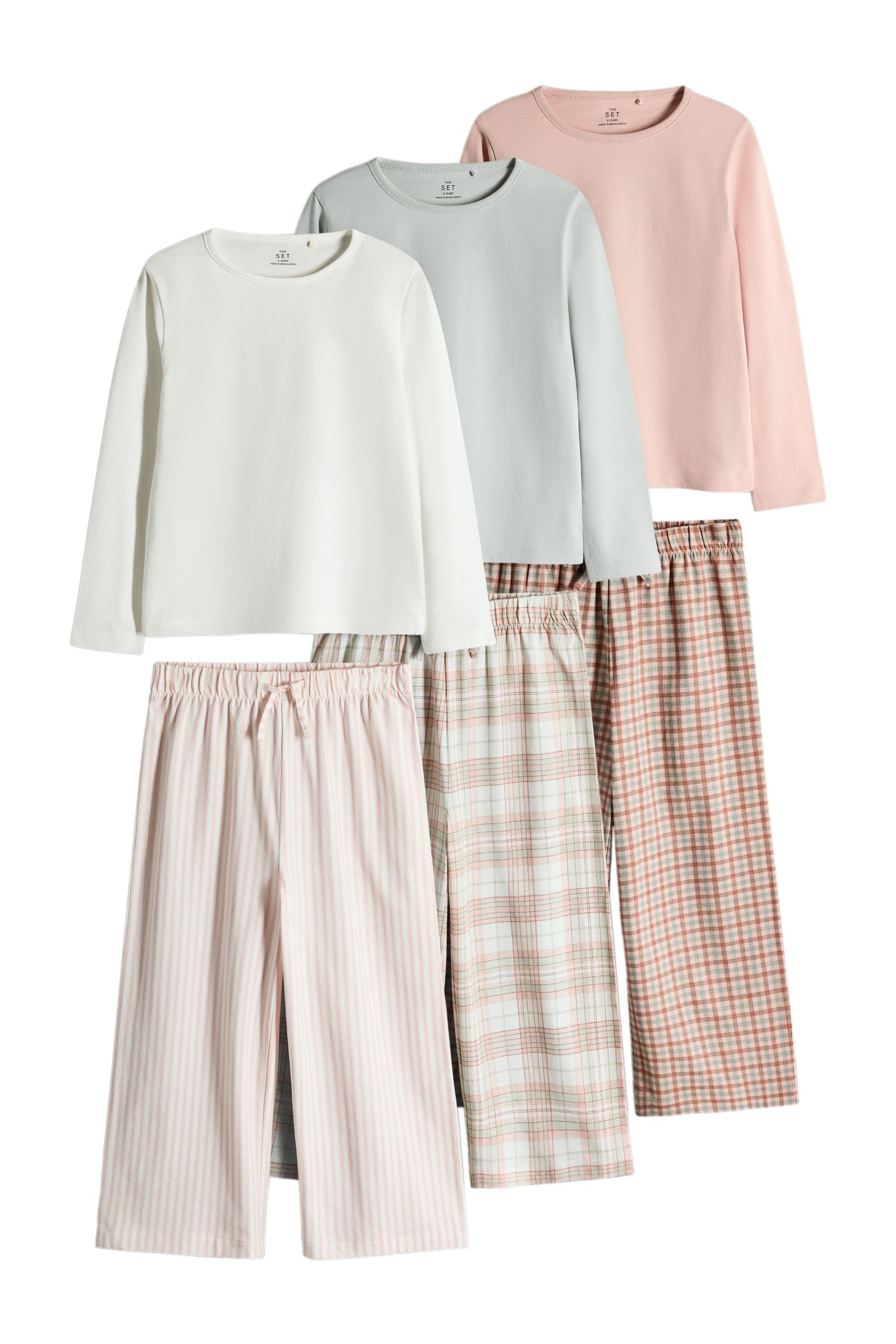 The Set Pyjama The Set Pyjama-Set mit gebürstetem (6 tlg)