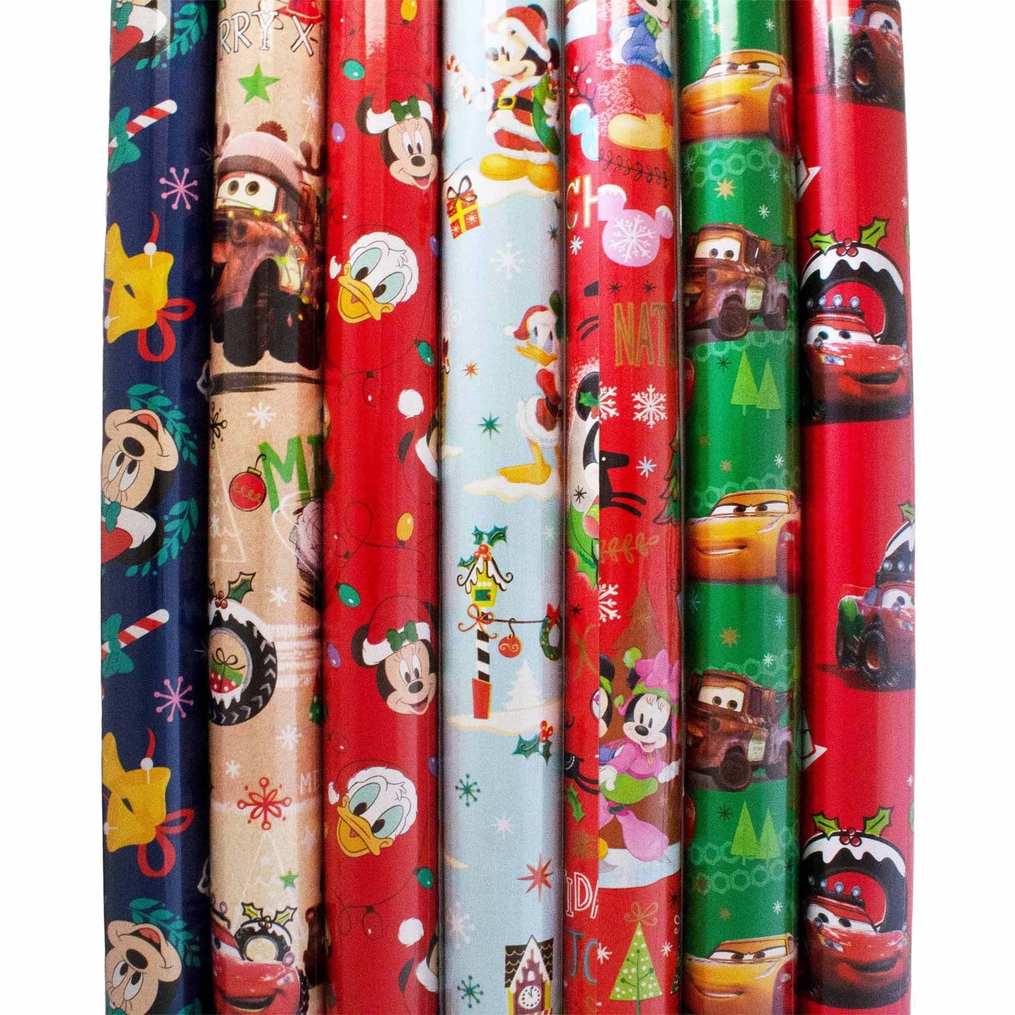 Annastore Упаковочная бумага 5 Rollen Упаковочная бумага Kinder Motive Disney Weihnachtspapier