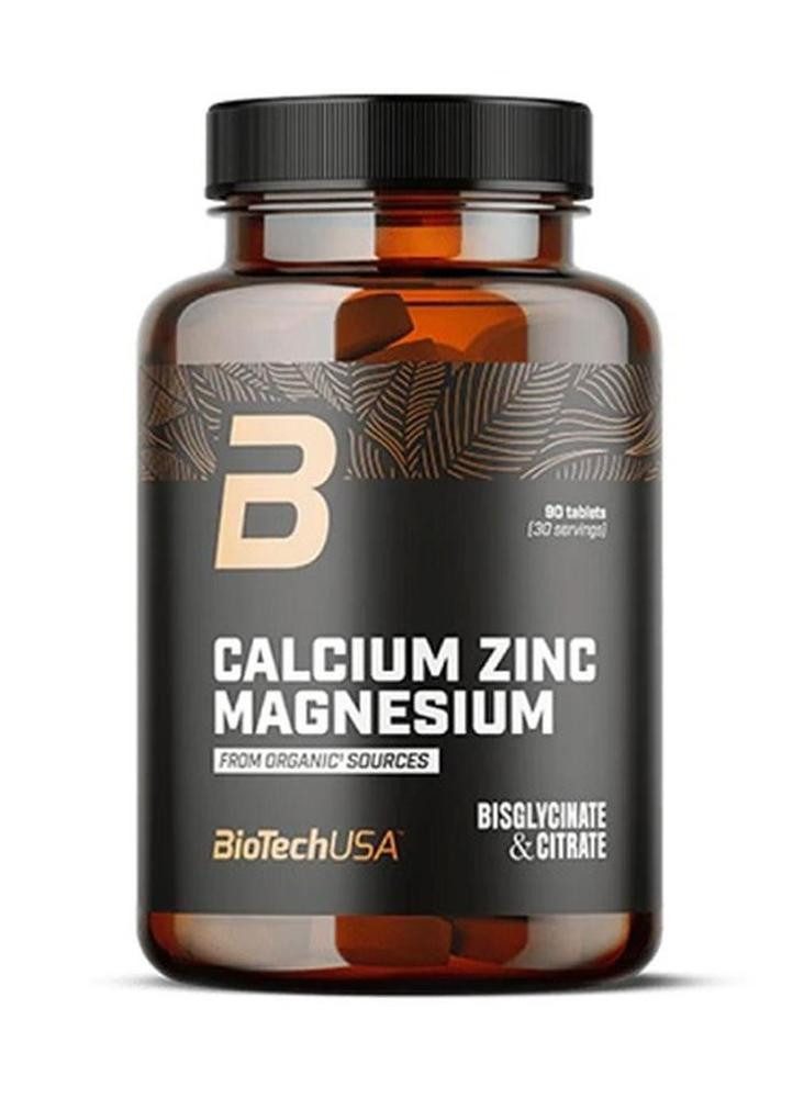 Biotech USA BioTechUSA Calcium Zinc Magnesium from organic sources 90 Tabletten, 90 St.