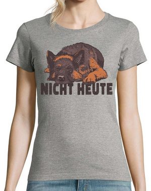 Youth Designz T-Shirt Hund Nicht Heute Damen T-Shirt mit modischem Print