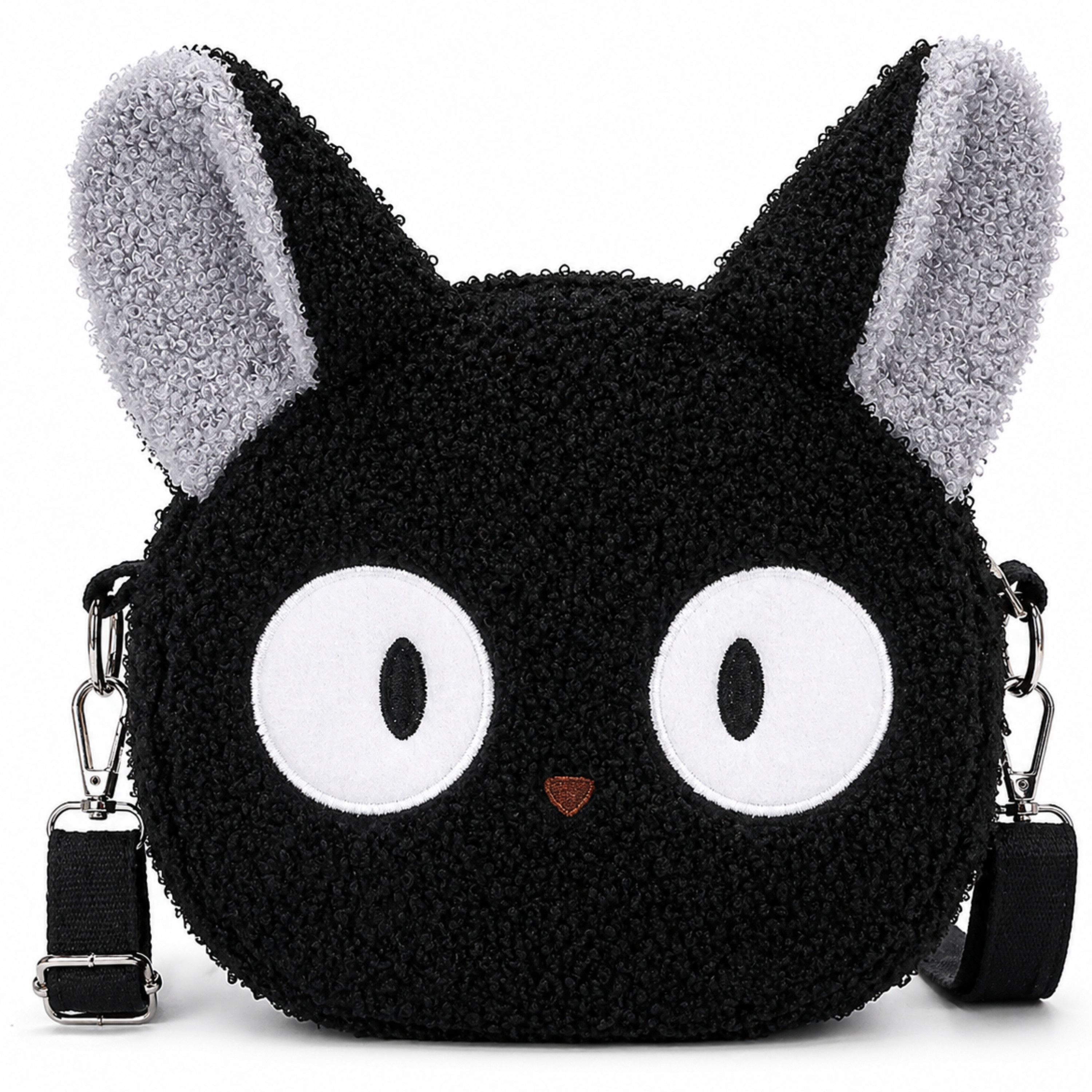 StellarLuma Umhängetasche Umhängetasche Damen Handtasche Schultertasche Crossbody Bag Plüsch Cat, Weiche Katzen-Plüschtasche mit Reißverschluss und Schultergurt