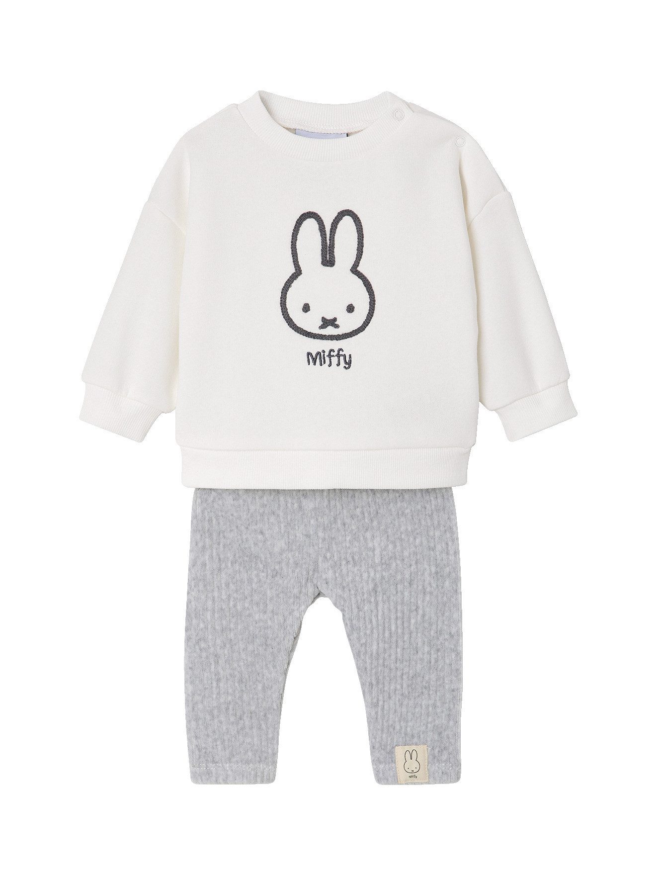 vertbaudet Shirt & Hose Baby-Set aus Sweatshirt und Hose HASE MIFFY