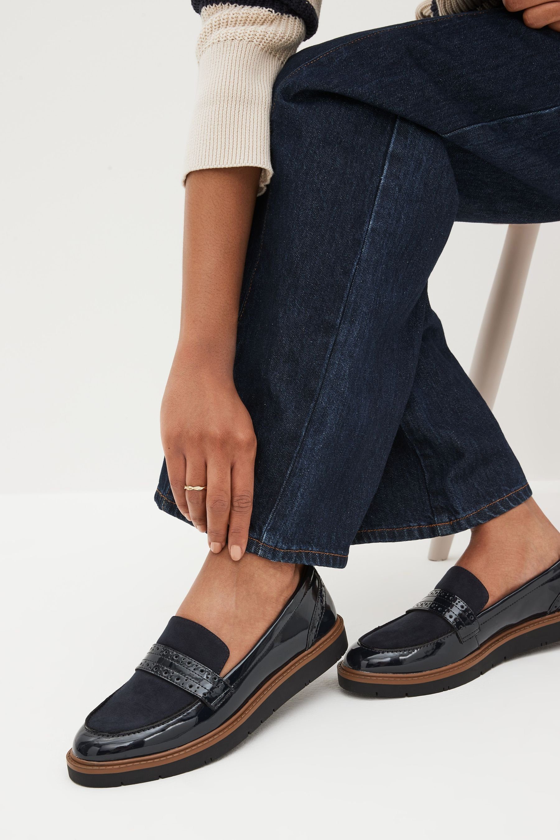 Next Forever Comfort® Loafer mit Brogue-Detail Loafer (1-tlg)