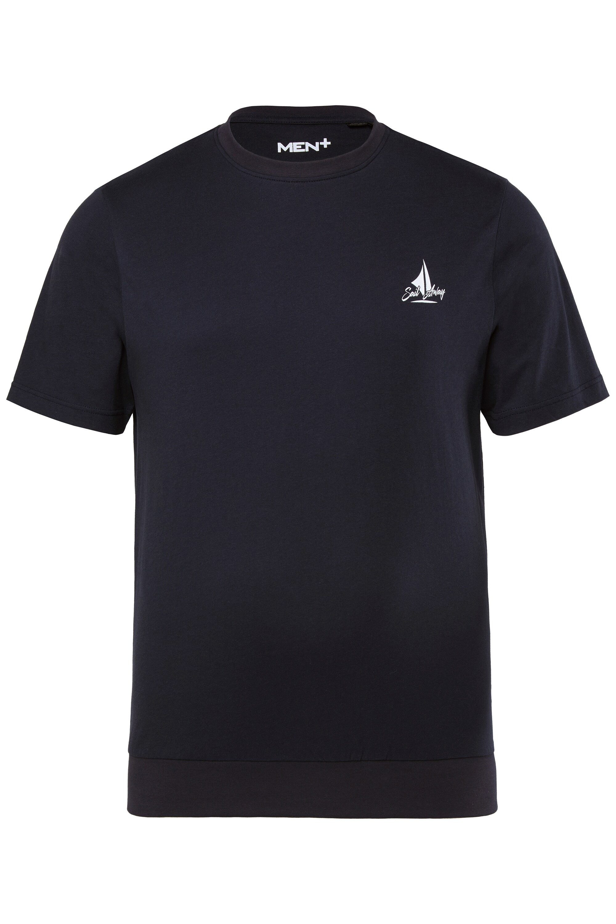 Men Plus T-Shirt Men+ T-Shirt Bauchfit Print Halbarm bis 8 XL günstig online kaufen