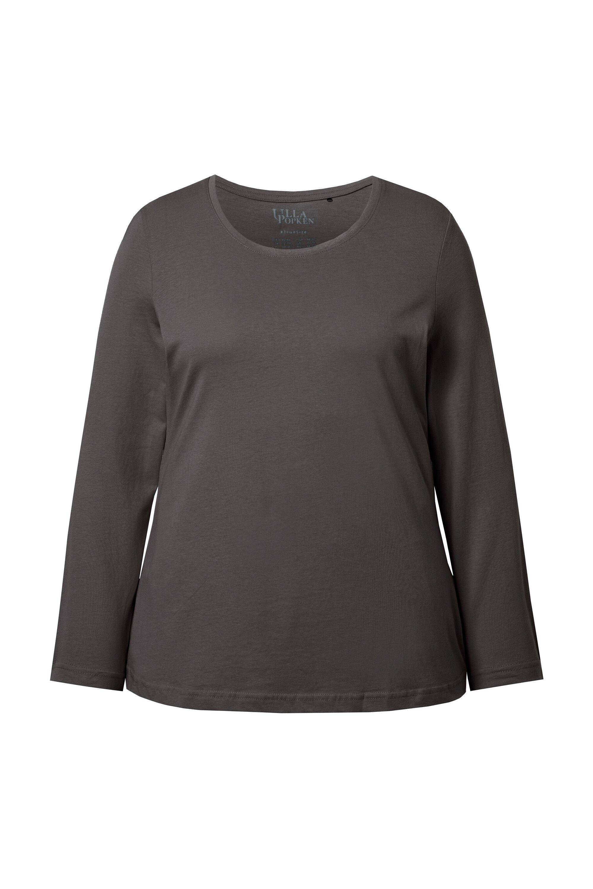 Ulla Popken T-Shirt bis 64 Oberteil Langarmshirt Basic Langarm günstig online kaufen