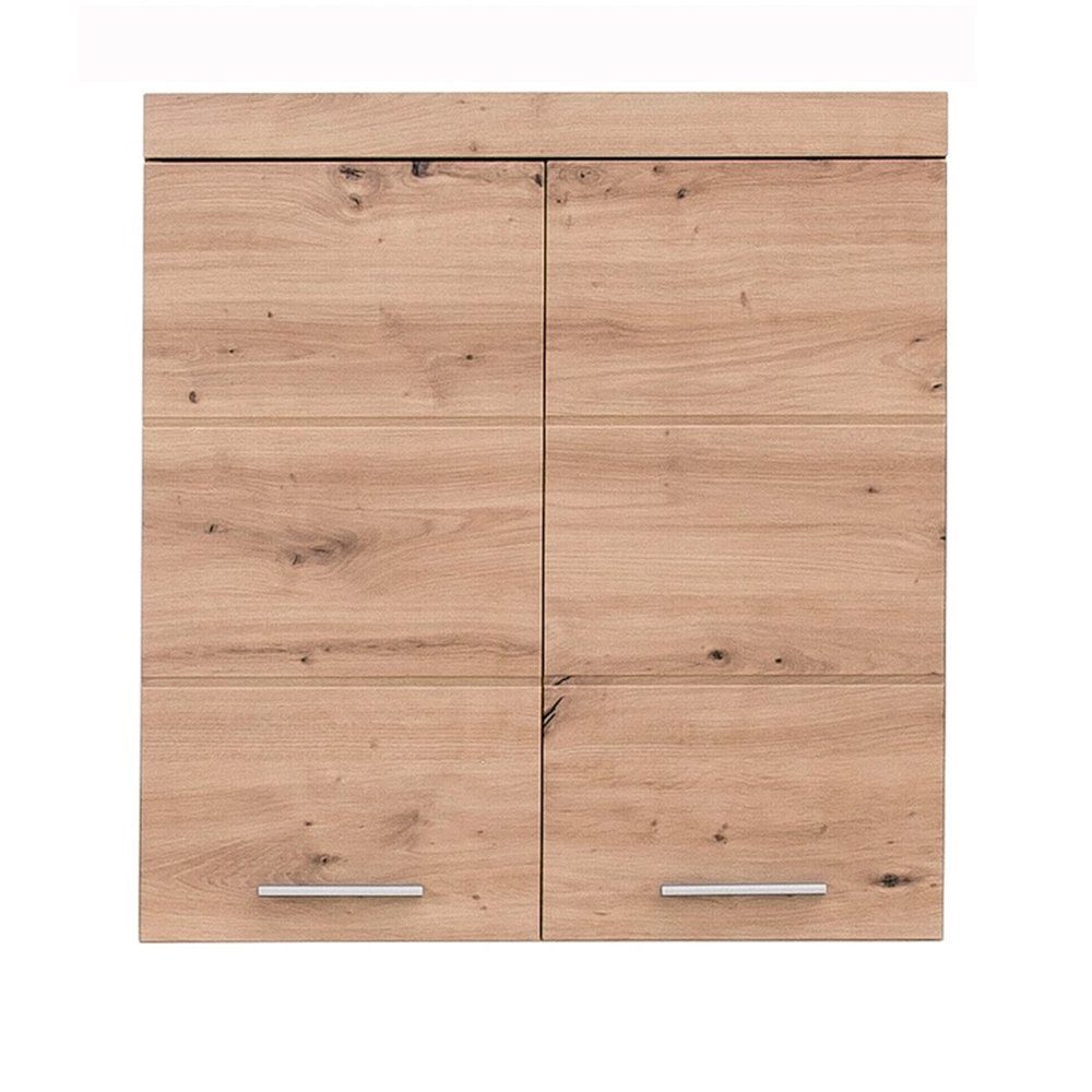trendteam Hängeschrank Amanda/MandoBad Badezimmerschrank Oberschrank Badmöbel Asteiche Melamin 73x77x23 cm