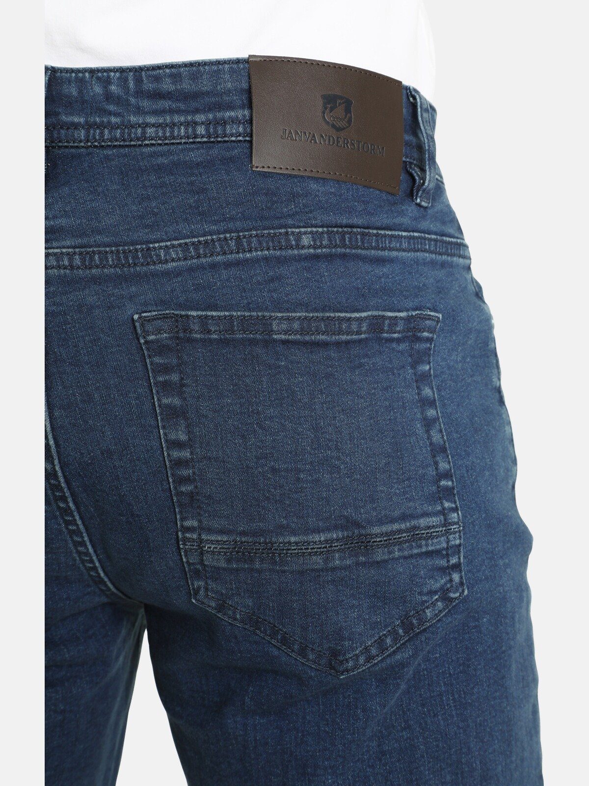 dunkelblau mit Stretchanteil Jan 5-Pocket-Jeans Vanderstorm ALMIN