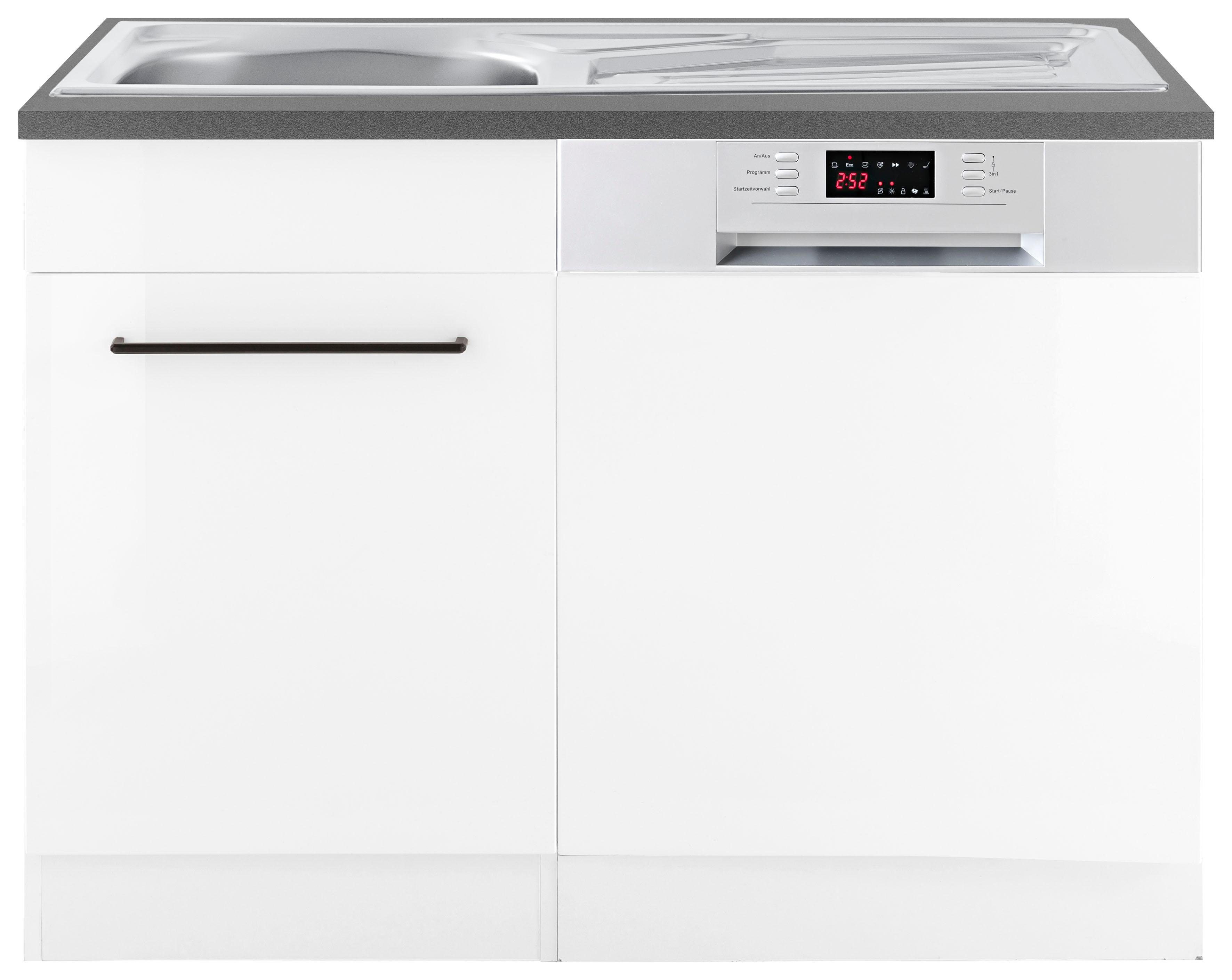 KOCHSTATION Spülenschrank KS-Tulsa 110 cm breit, inkl. Tür/Sockel für Einbaugeschirrspüler, Metallgriff