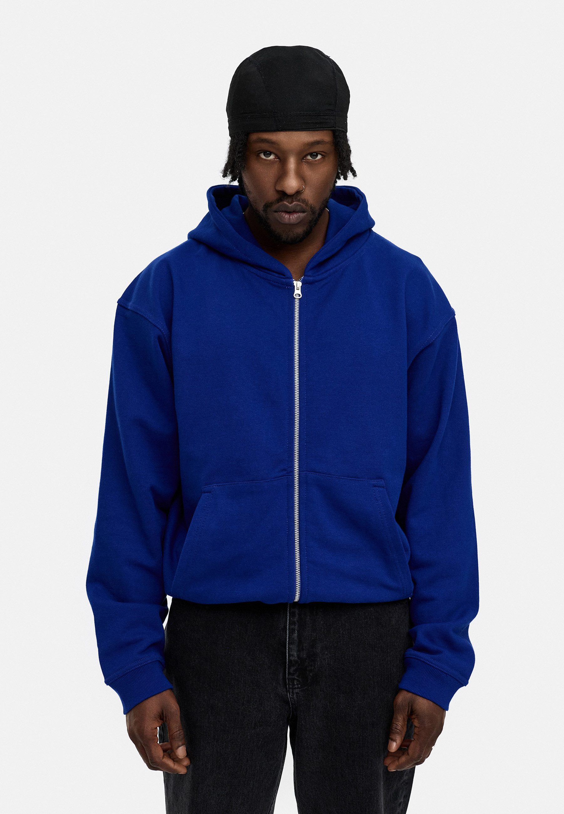 BEHYPE STUDIOS Kapuzensweatjacke IM OVERSIZE FIT, ZIPPER-HOODIE Herren Zip-Thru Sweatjacke Kapuzenpullover Kapuzen-Sweatshirt Sweater