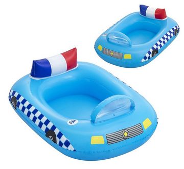 Bestway Kinder-Schlauchboot Schlauchboot Polizeiauto für Kleinkinder Länge ca. 88 cm, Ton-Funktion, Schlauchboot für Kinder Polizeiboot