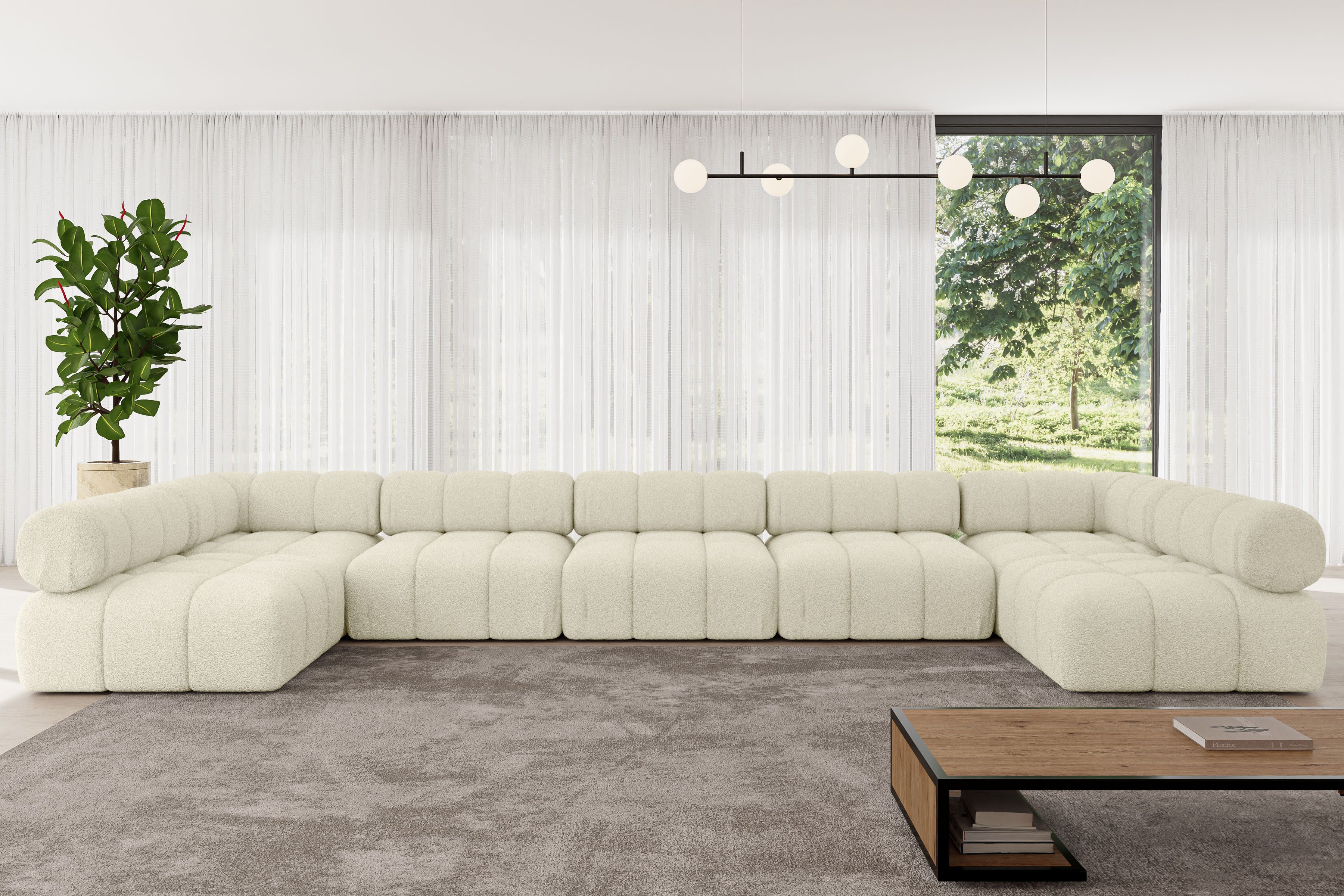 ALTDECOR Wohnlandschaft Garvo-U3, Corner Sofa U-Form Vielseitige Sofa Wohnl günstig online kaufen
